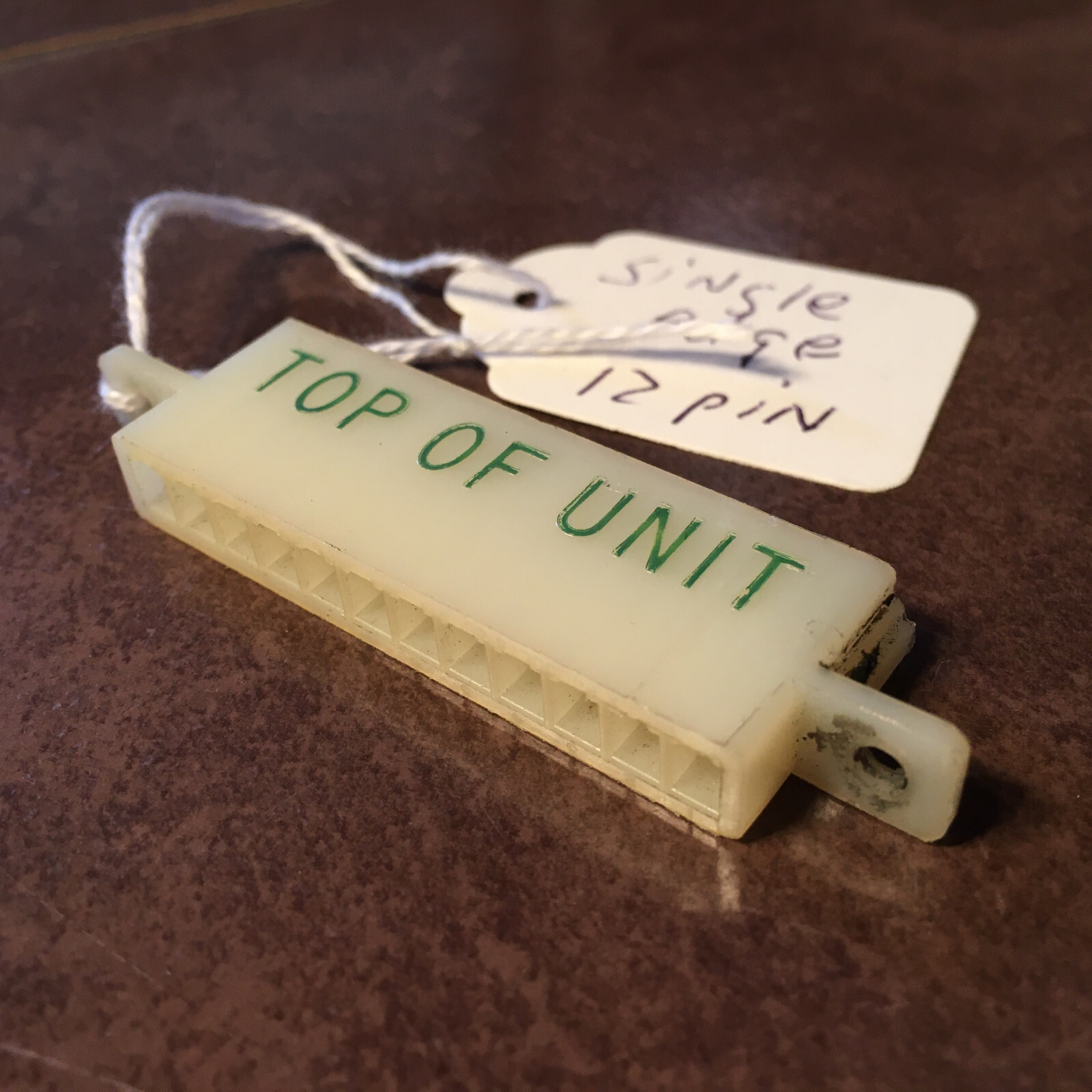 King Bendix Narco, Collins Single Edge Install Connector, White, 12 pin, NOS.
