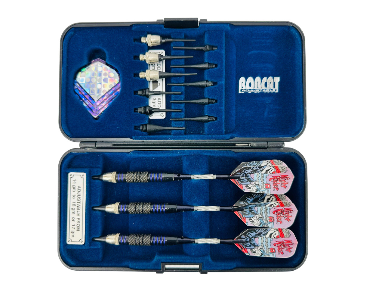 Bobcat Adjustable Soft Tip Darts 14g 16g 17g Made in USA w/ Case Extras