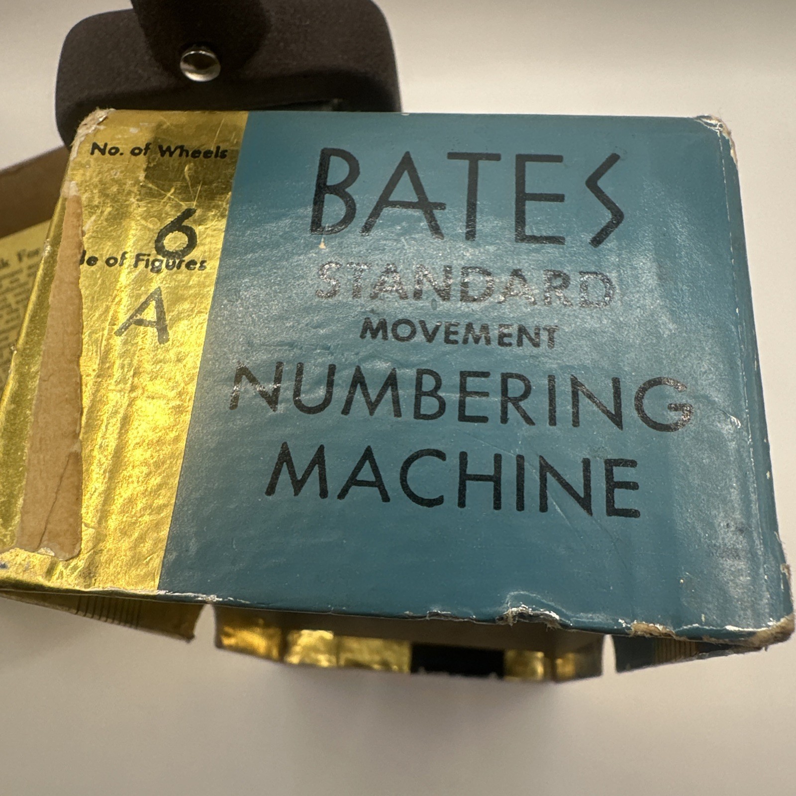 Vintage Bates Numbering Machine Model 6A Made in USA
