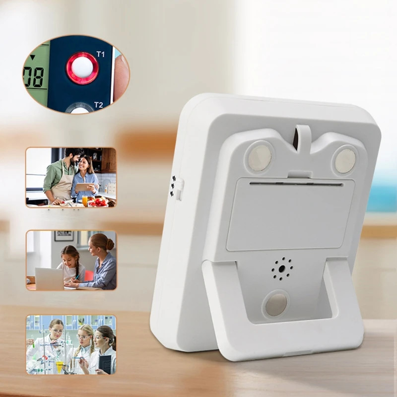 Digital Kitchen Timer, Cooking Timer, Count Up and Down Timer for Loud Alarm, Cl