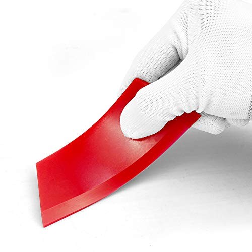 2pack Squeegee Blades Replacement Mini Squeegee, 5.1x 2 inch, for Cleaning Red