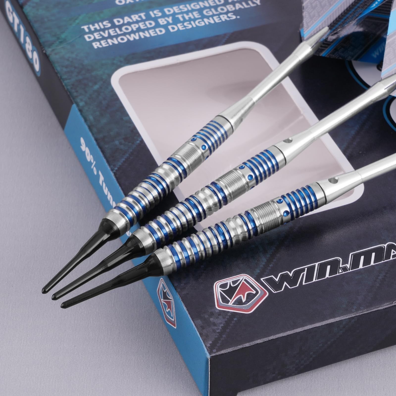 90% Tungsten Soft Tip Darts Set - 18g Professional Darts with Extra Flights