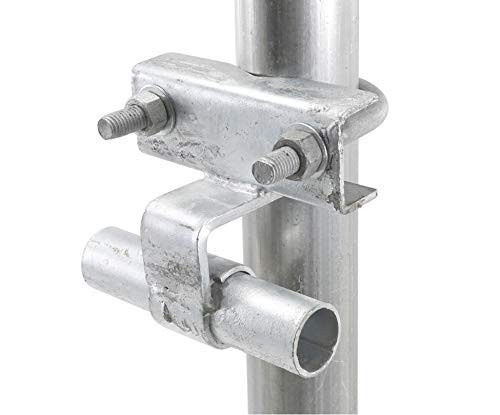 Universal Chain Link Fence Rolling Gate Track Bracket - Heavy-Duty, Adjustable S