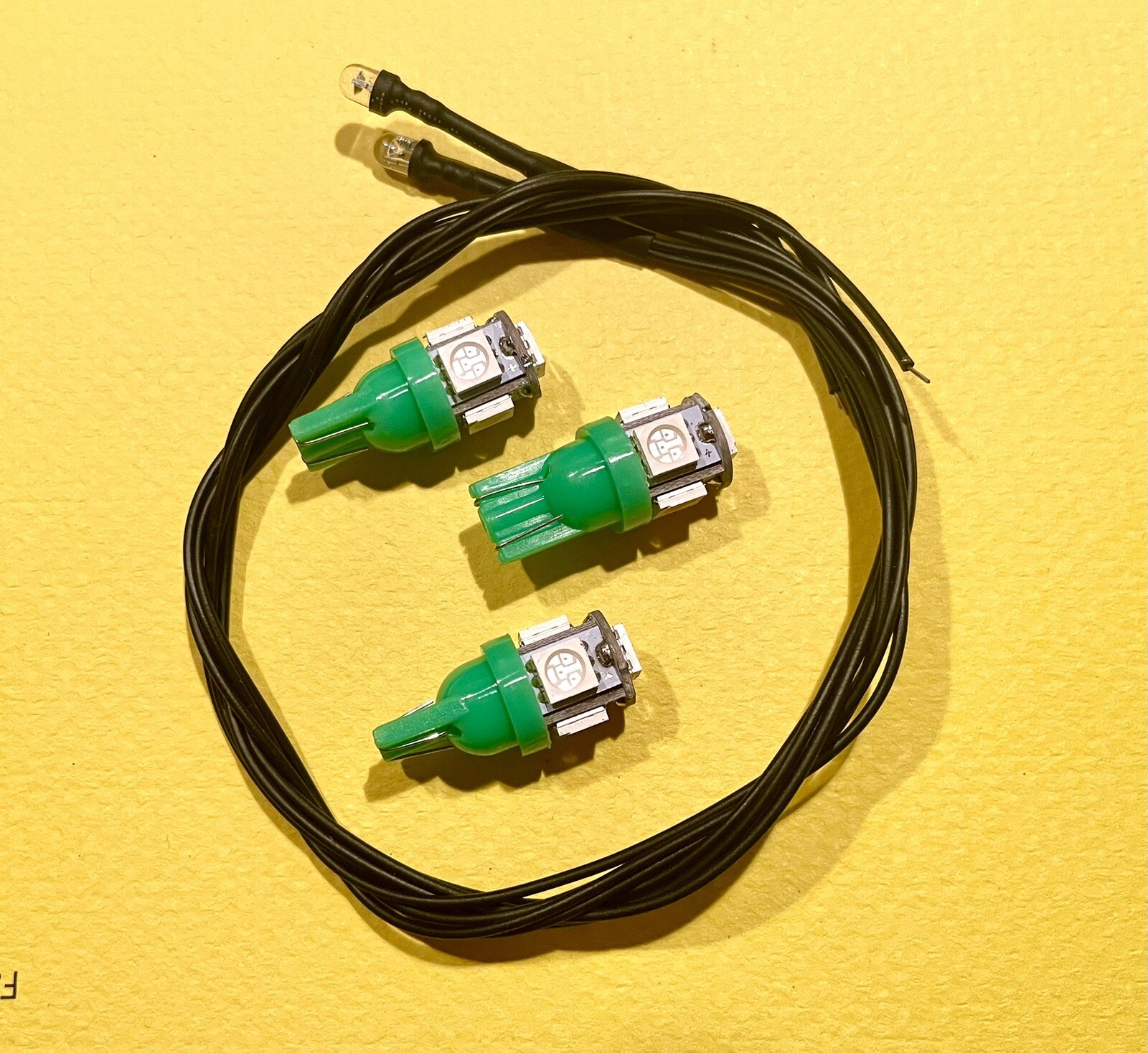 Pioneer SX-450 550 650 Receiver Full LED Replacement Kit GREEN WEdge Lamps