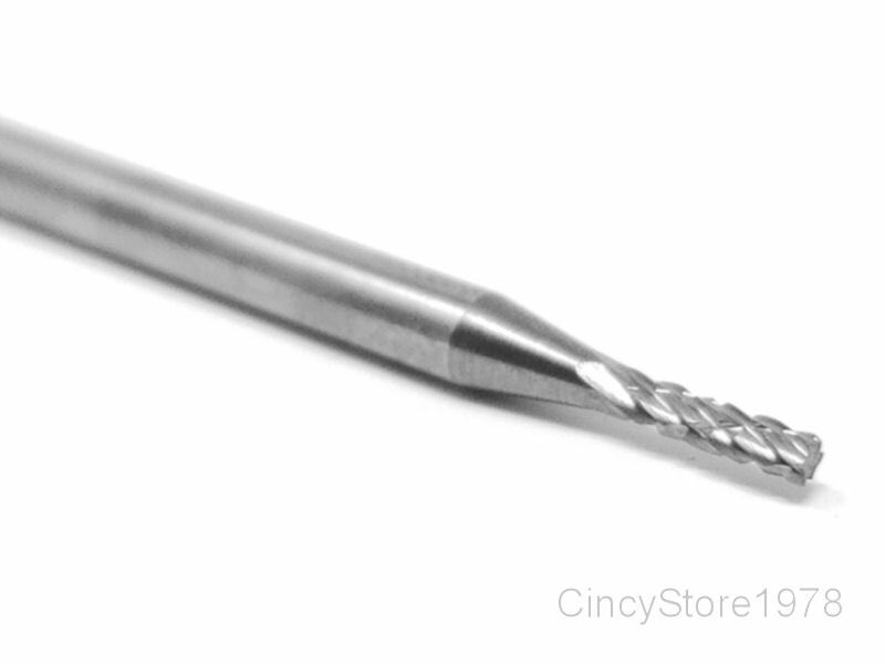 SA41D Cylindrical End SOLID Carbide Burr Bur Cutting Tool Die Grinder Bit 1/8"