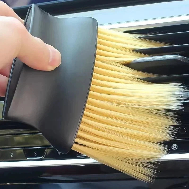 Car Detailing Brush Interior Dust Cleaner Soft Bristle Vent Dashboard Tool