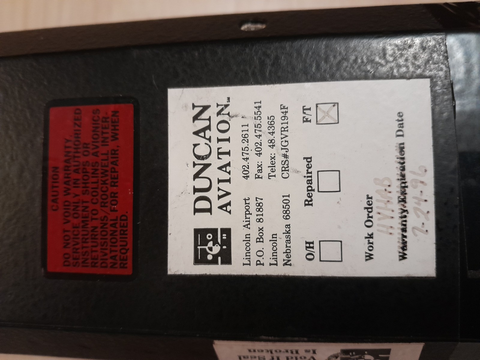 Collins VSI-80A Vertical Speed Indicator PN 622-4782-007 Untested Since 1996