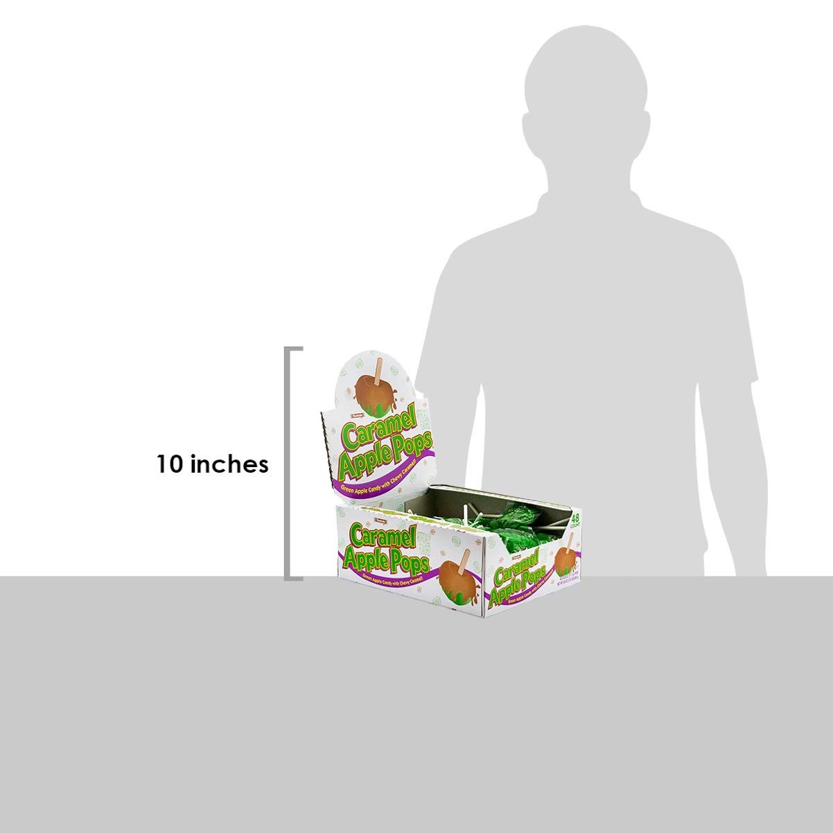Indulgent Caramel Apple Pops - 48 Count Gourmet Candy, Perfect for All Ages