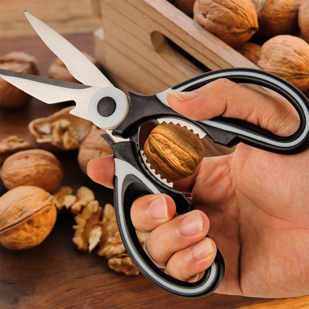 Silver Heavy Duty Stainless Steel Kitchen Shears All Purpose Scissors