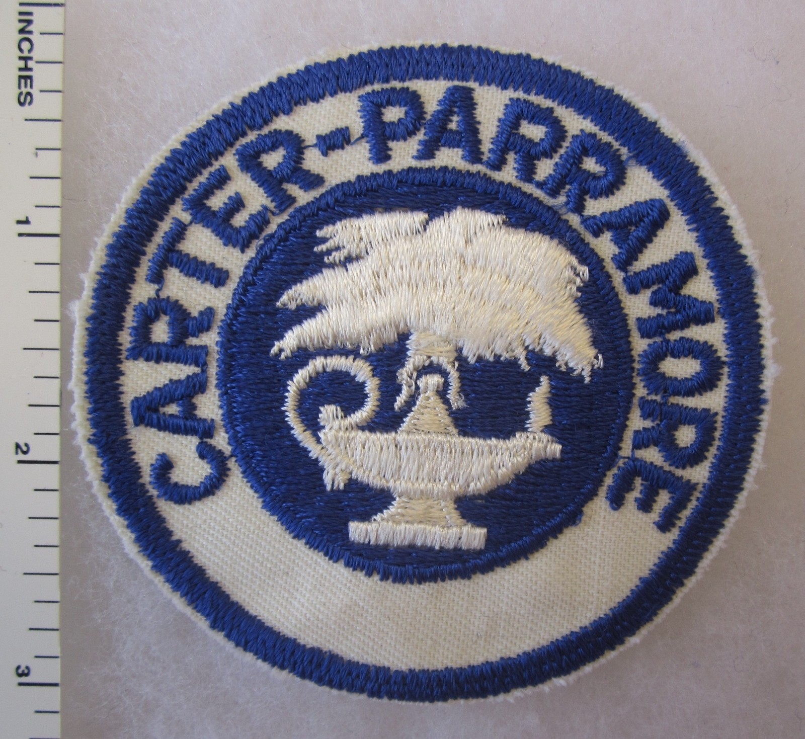 CARTER PARRAMORE ACADEMY QUINCY FLORIDA ROTC PATCH Vintage ORIGINAL Cut Edge
