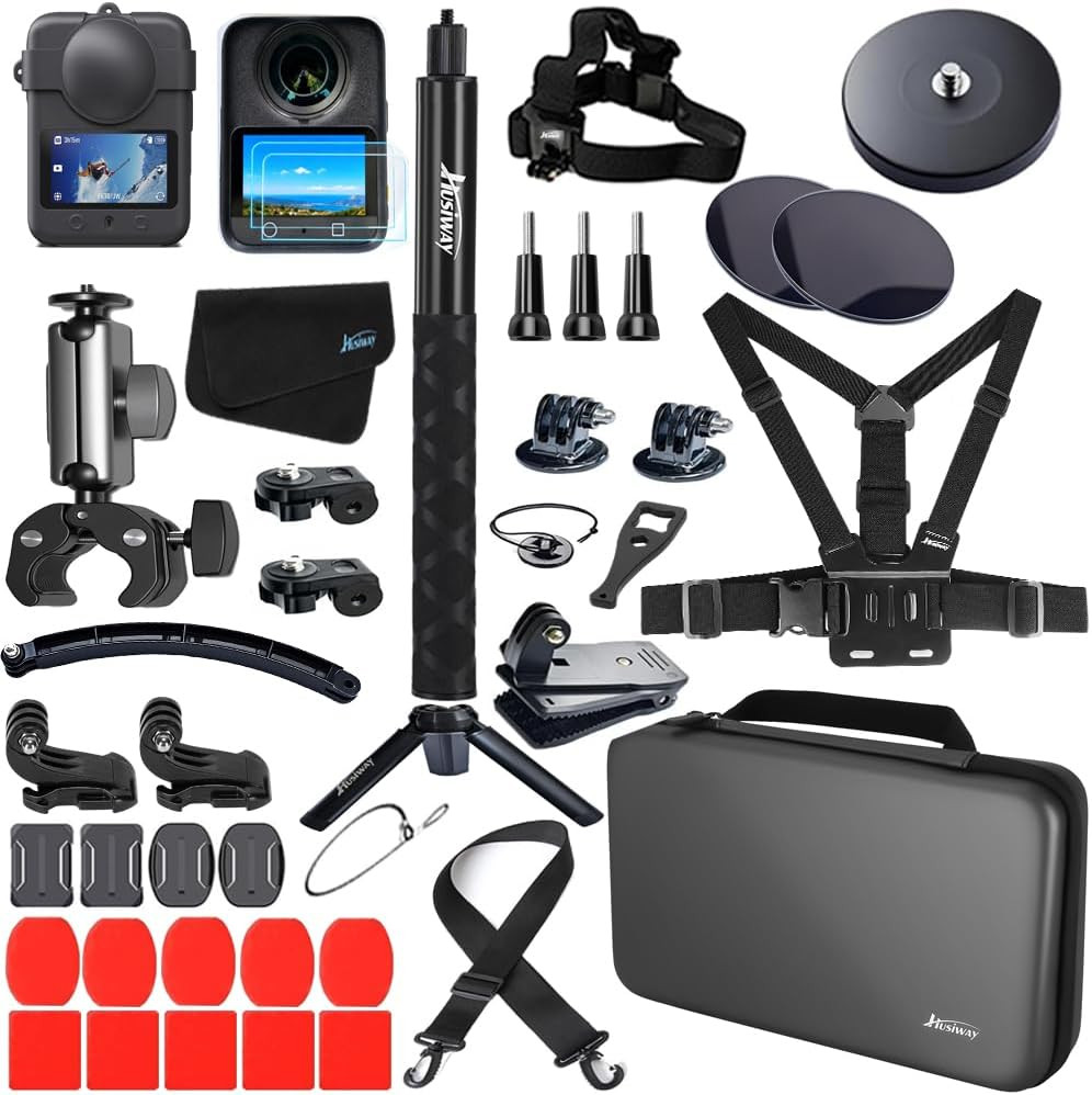 Accessory Kit for DJI Osmo 360 Magnetic Mount Bundle with Carrying Case Selfie S