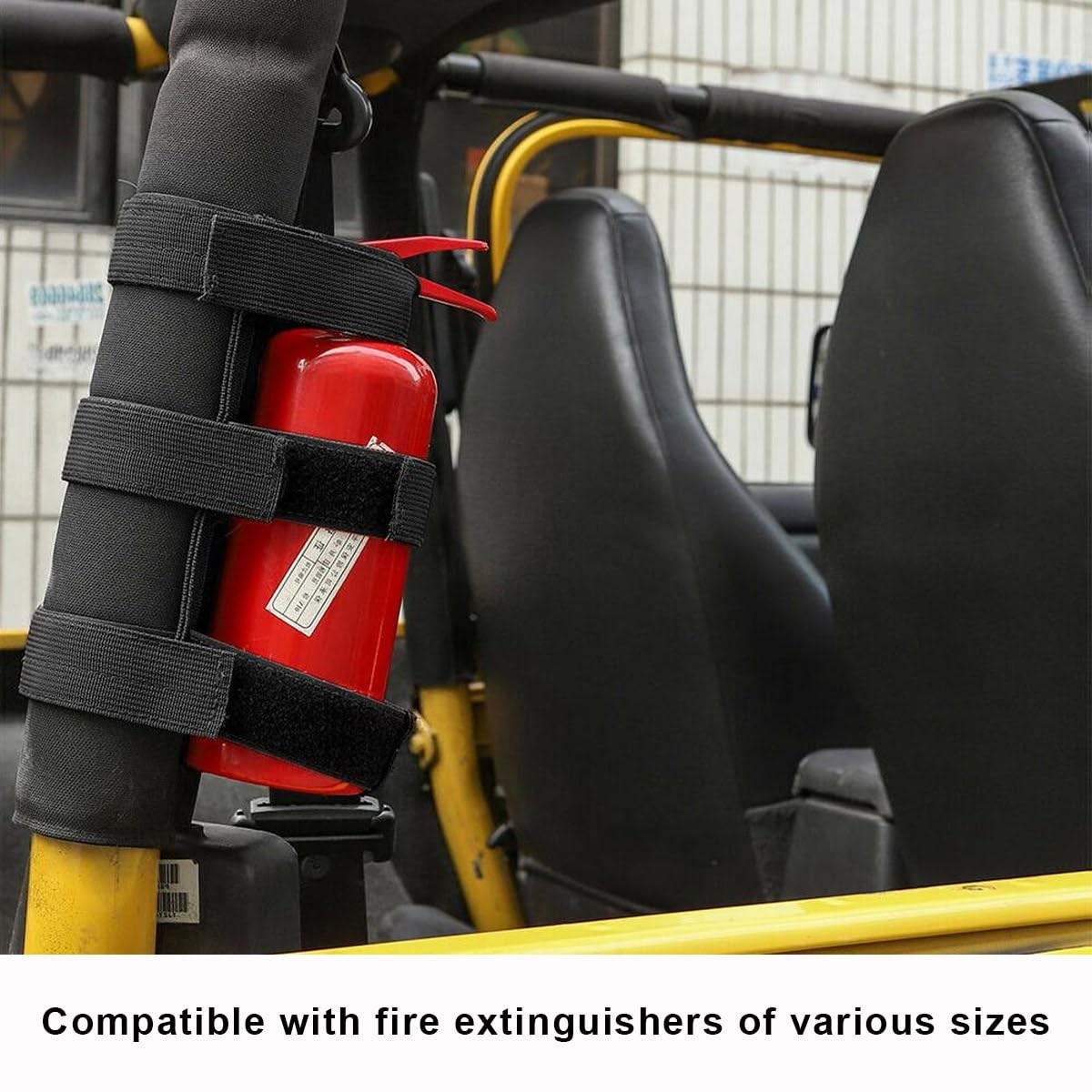 Roll Bar Fire Extinguisher Holder Adjustable Mount Bracket for Car Truck