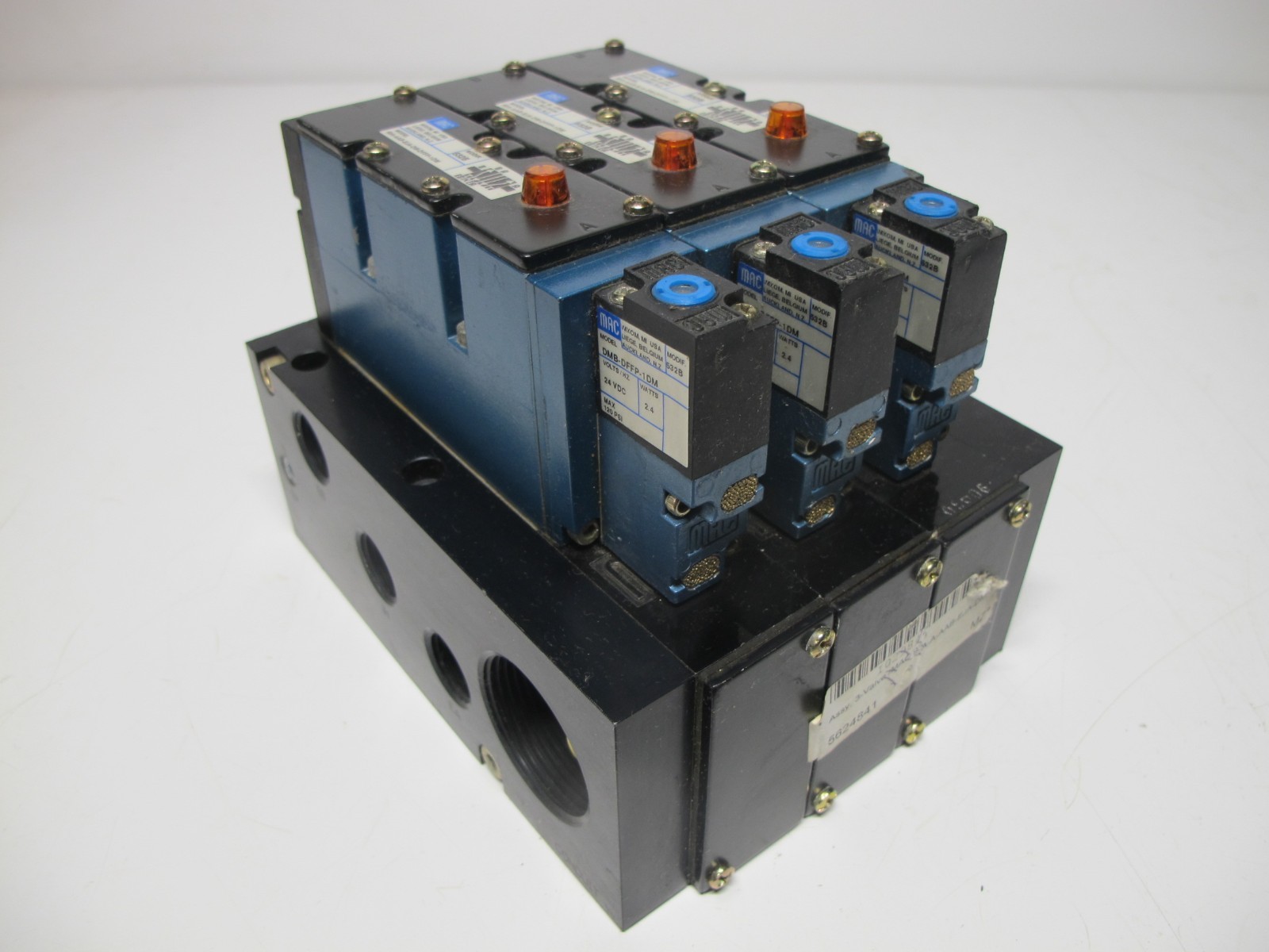 Lot of 3 Valve MAC 532B 93A-AAB-EJA-DM-DFFP-1DM Solenoid Body DMB-DFFP-1DM ASSY
