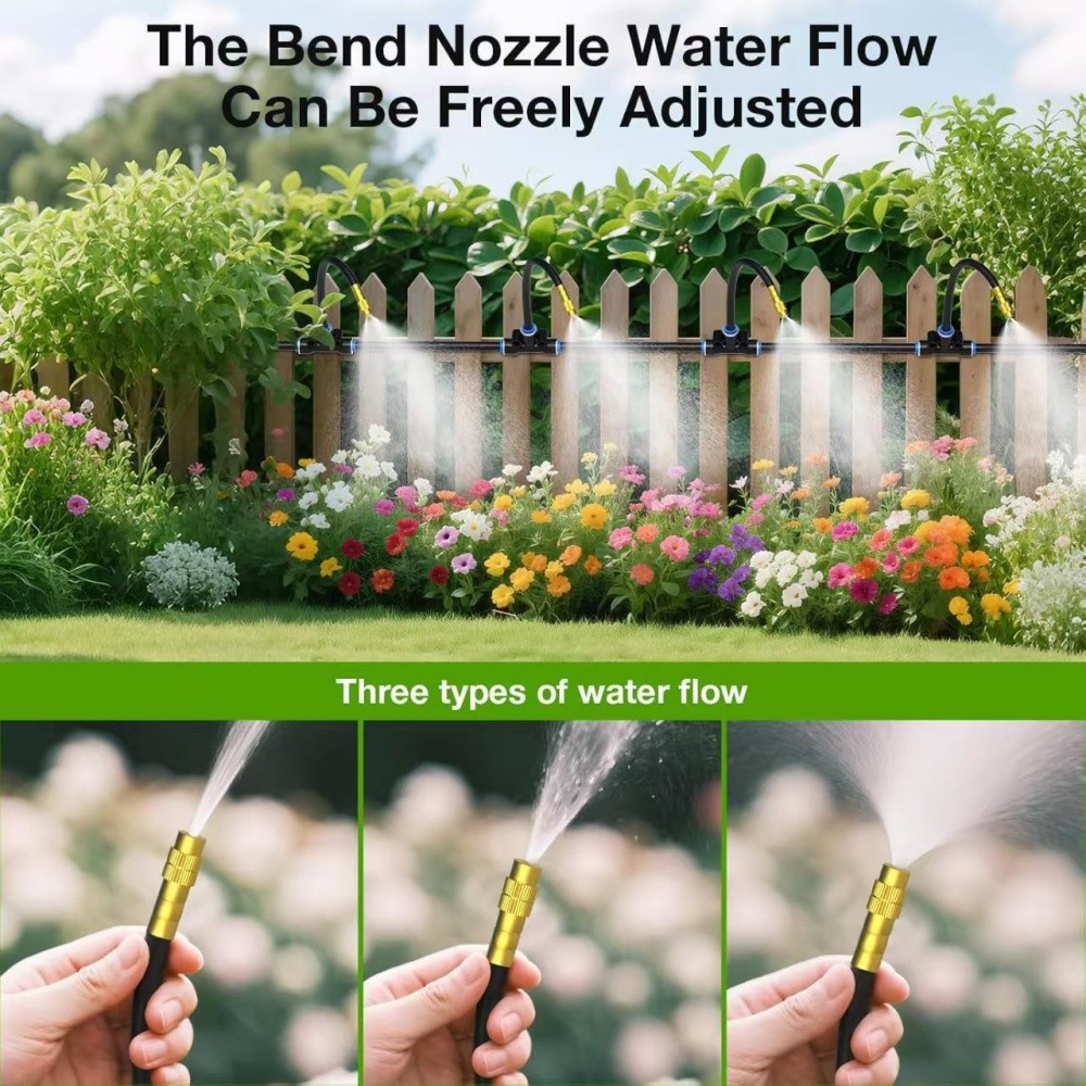 30M/100FT Automatic Drip Irrigation System Kit Garden Watering System Plants
