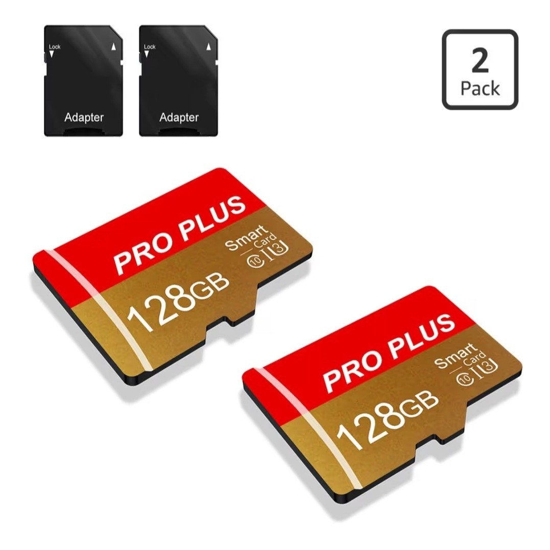 2 Pack TF Card 128GB with Adapter, High Speed Memory Card, UHS-I C10 A1...