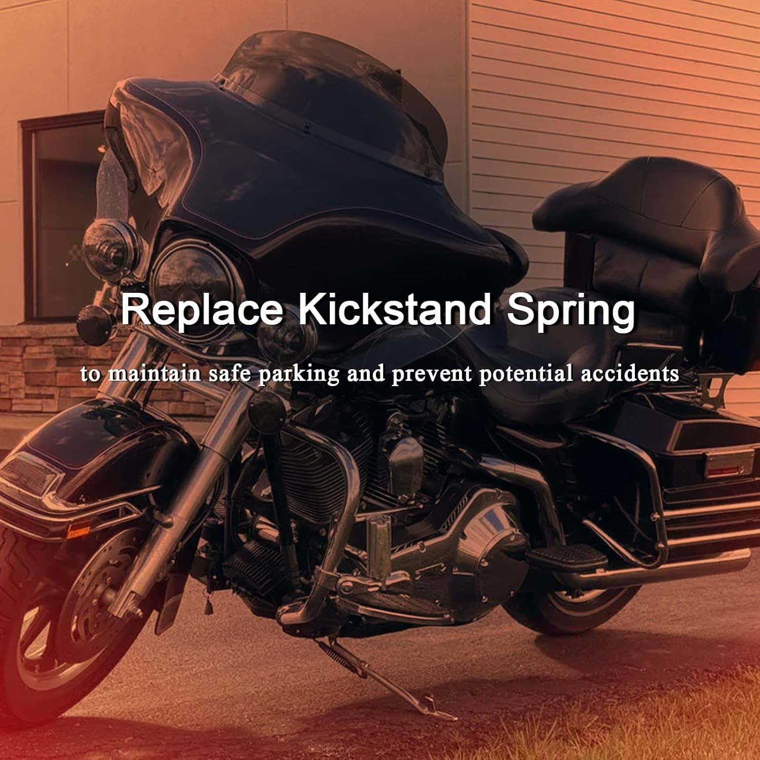 Kickstand Spring, Jiffy Stand spring for Touring 1999-2006, for Color: CHROME