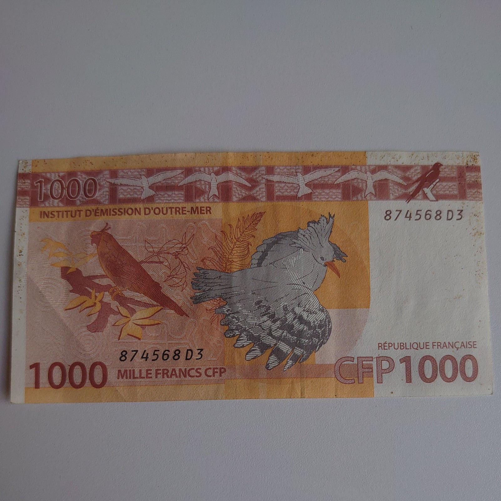 French Pacific Territories 1000 Francs  - Circulated - 874568D3