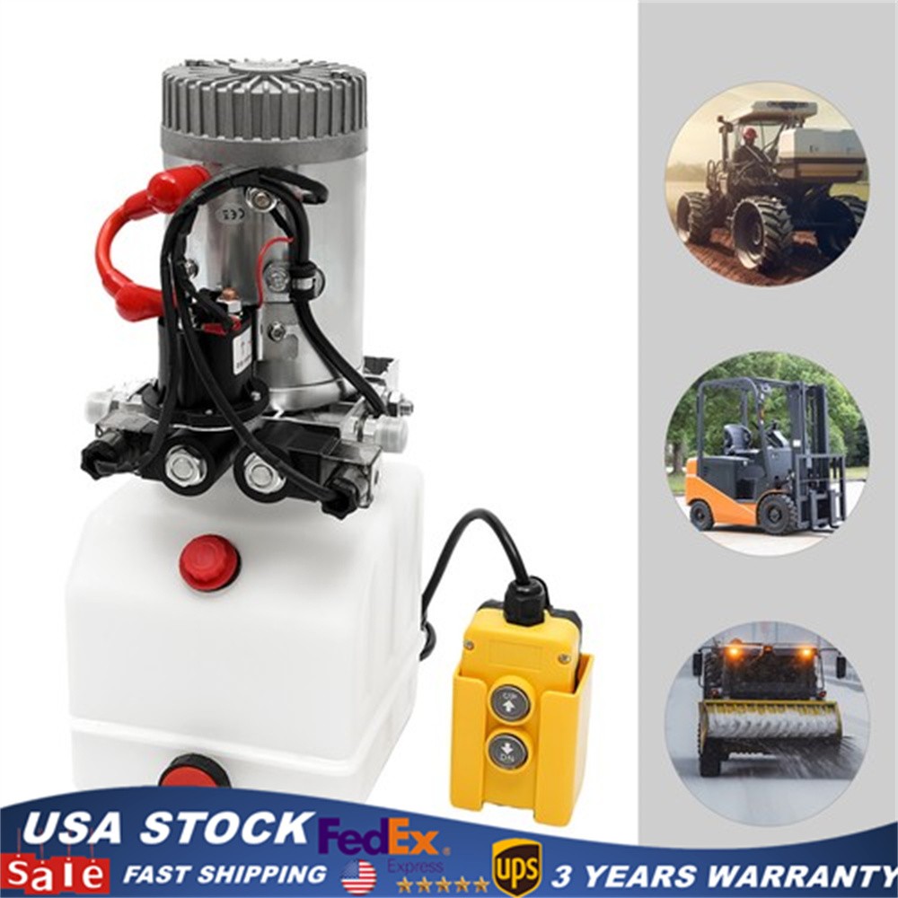4.23Qt Electric Hydraulic Pump Double Acting Hydraulic Pump For Dump Trailer