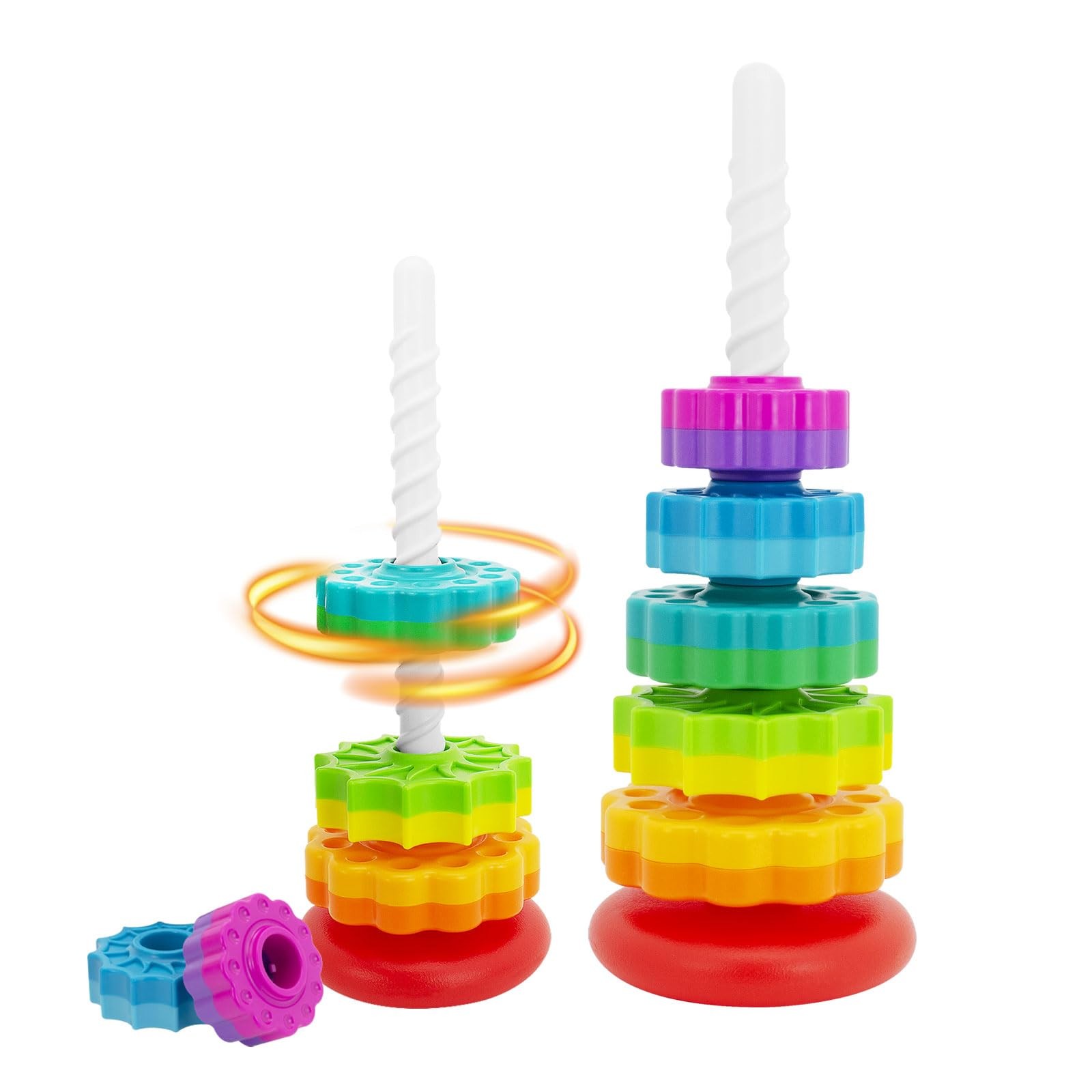 BYFWH Baby Spin Stack Toy, Premium Stacking Toys for , Spinning Stacking Toy ...