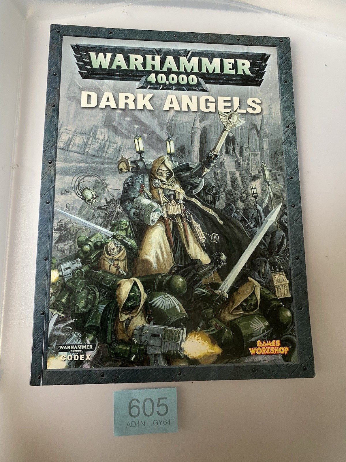 40k 4th Ed Dark Angel Codex, OOP Softcover Book, V.Good Condition