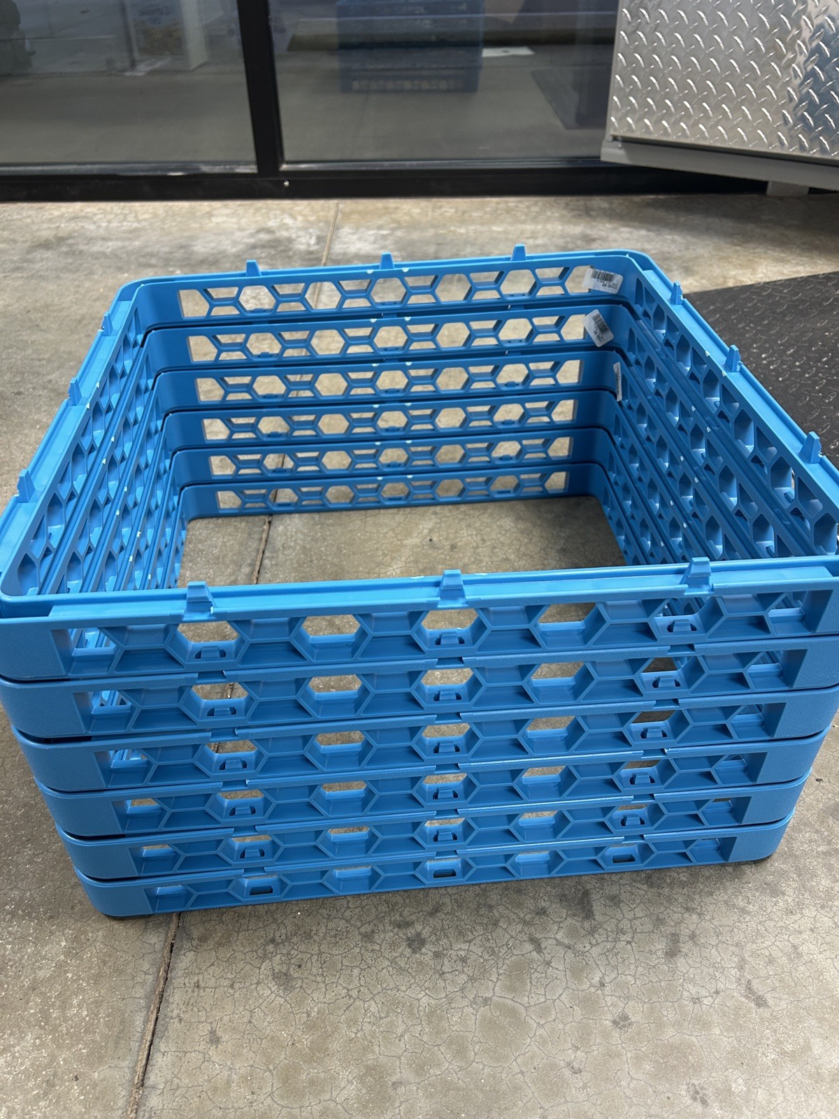RE14 OptiClean Polypropylene Open Rack Extender, 19-3/4" Length x 19-3/...