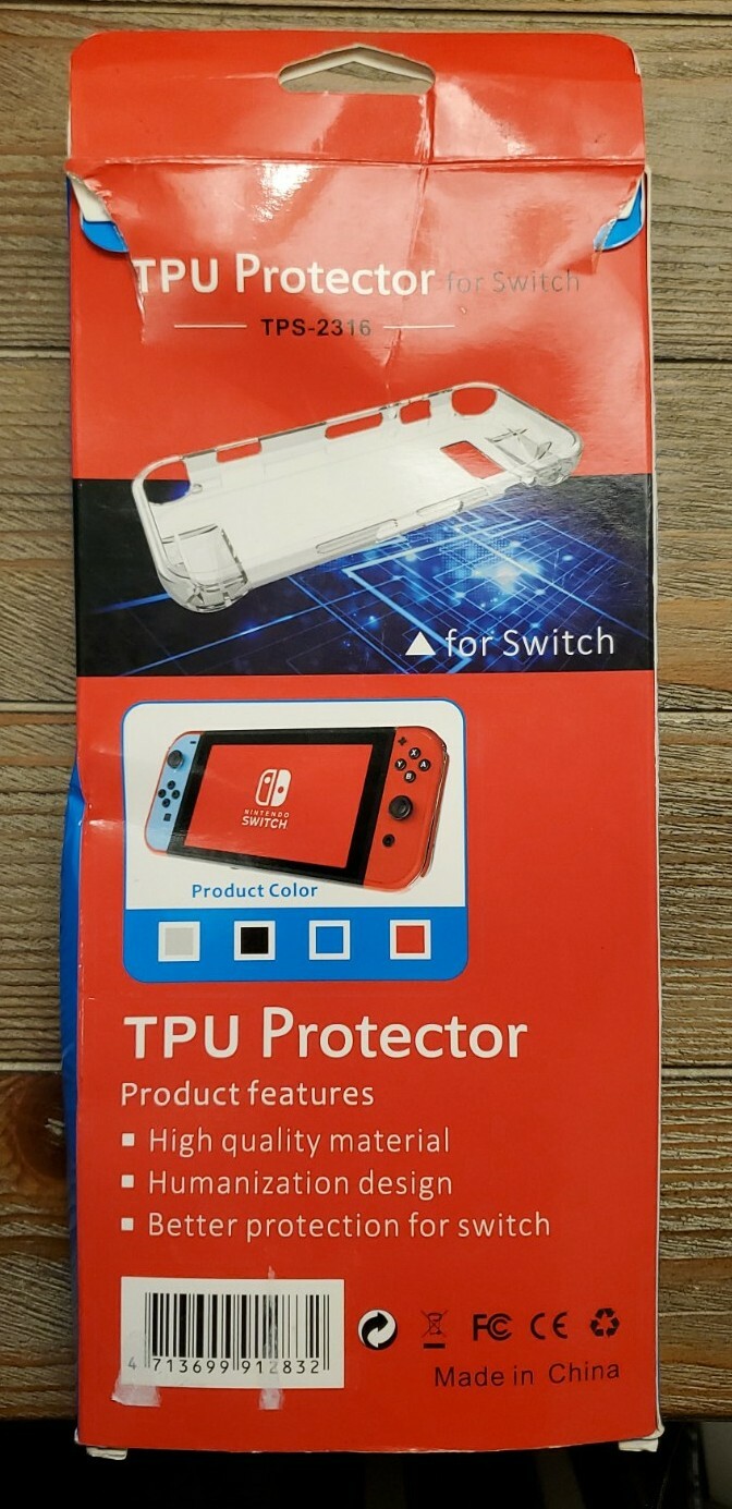 Nintendo Switch TPU Protector TPS-2316 Clear Silicone With Screen Protector