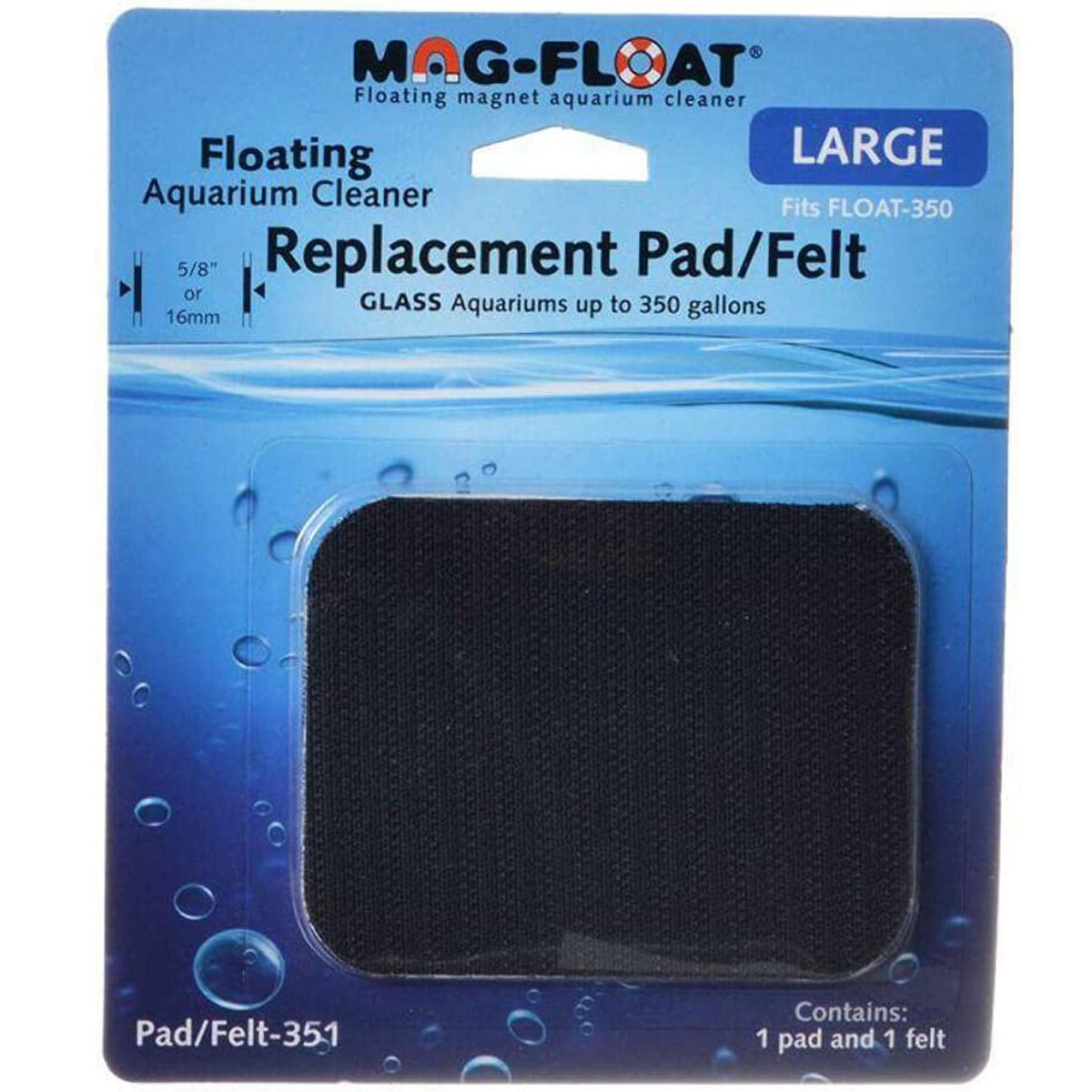 Mag-Float Replacement Pad for Mag-Float 350 Floating Glass Aquarium Scraper