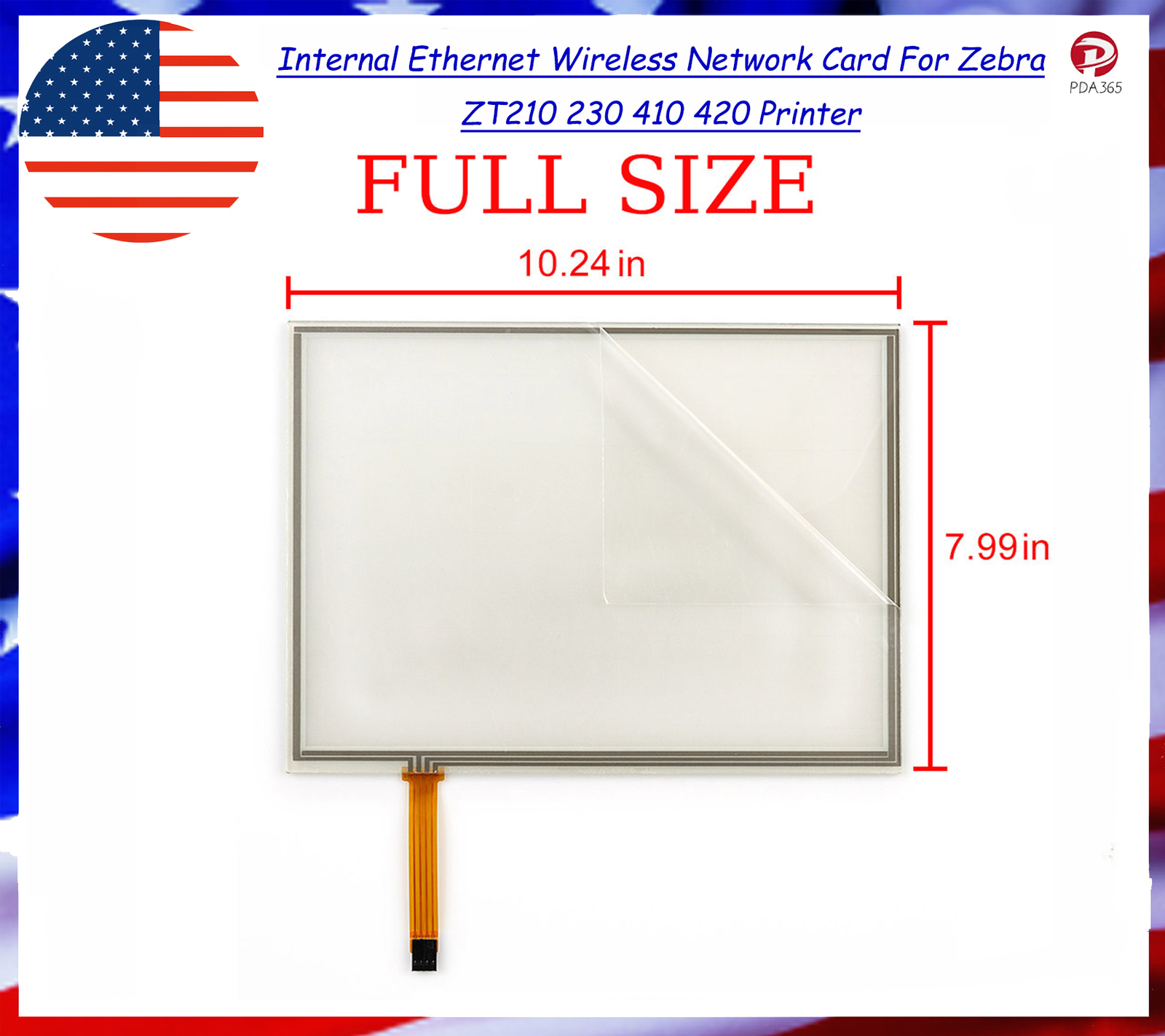 Full Screen Touch Screen Digitizer Replacement for Symbol VC5090 VC50