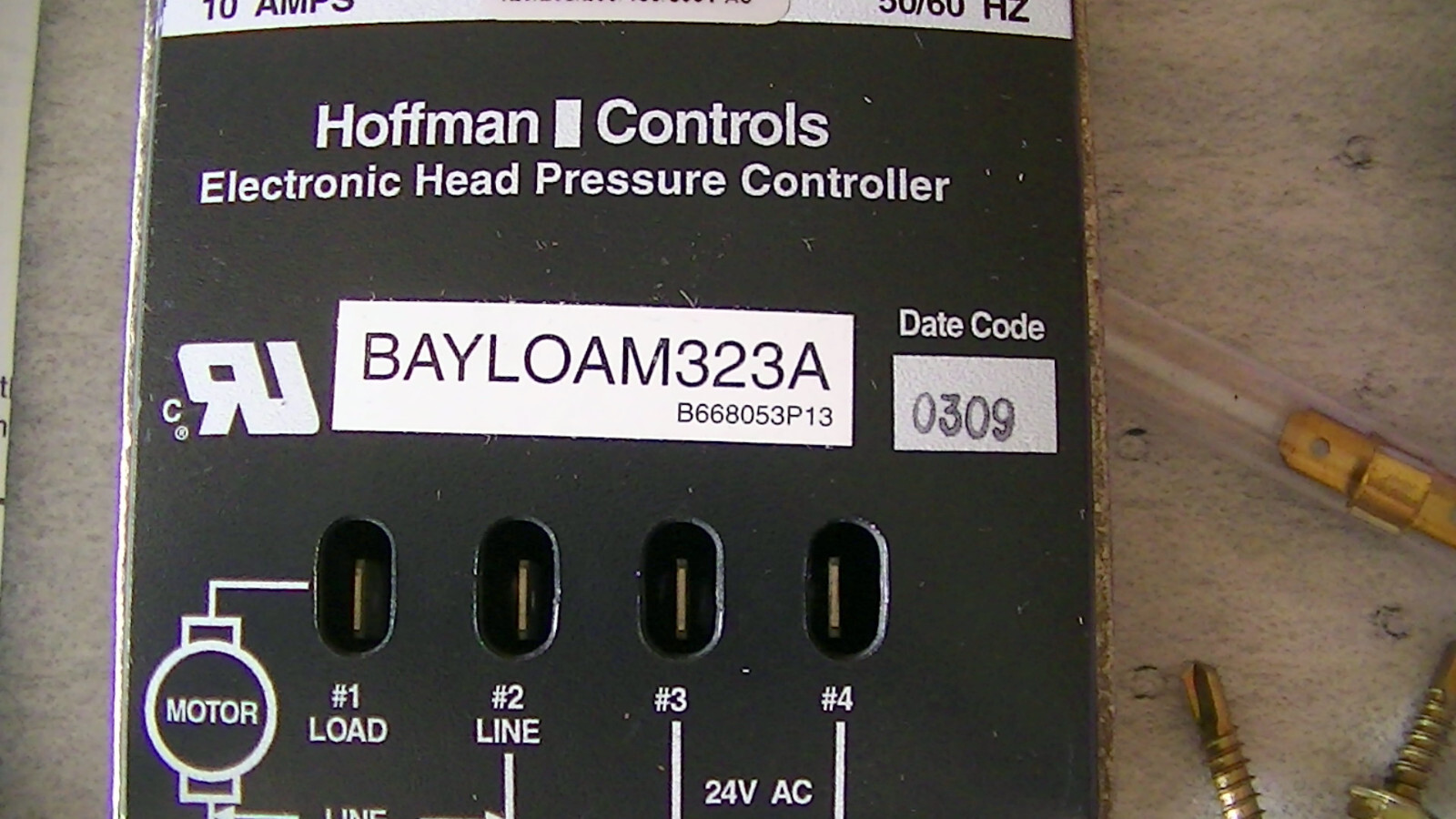 HOFFMAN CONTROLS ELECTRONIC HEAD PRESSURE CONTROLLER BAYLOAM 323A