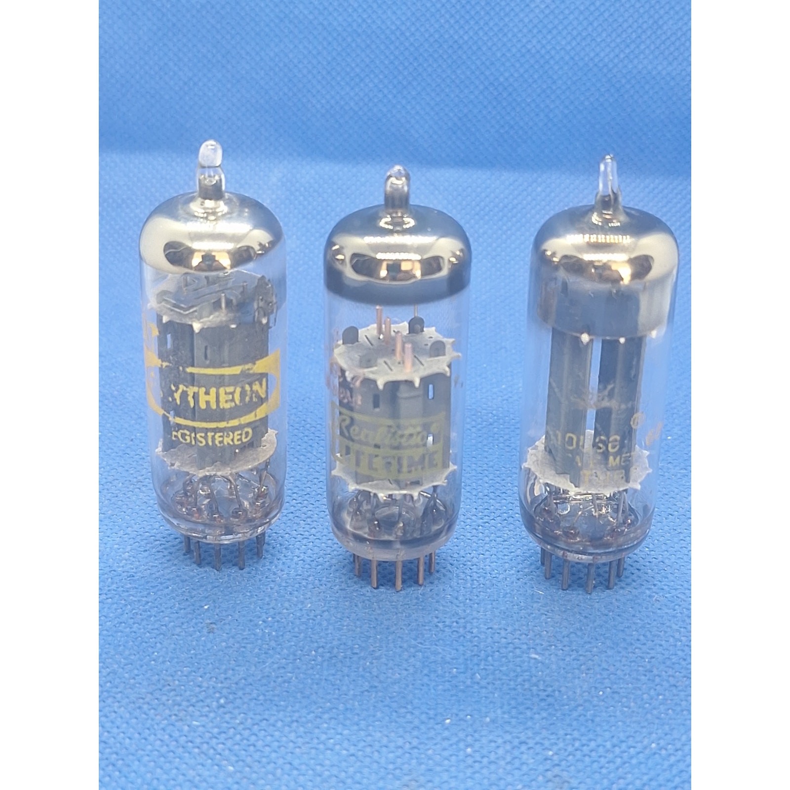 6FQ7 Vacuum Tubes Lot of 3 Mixed Brands Untested Audio TV Radio Tubes USA