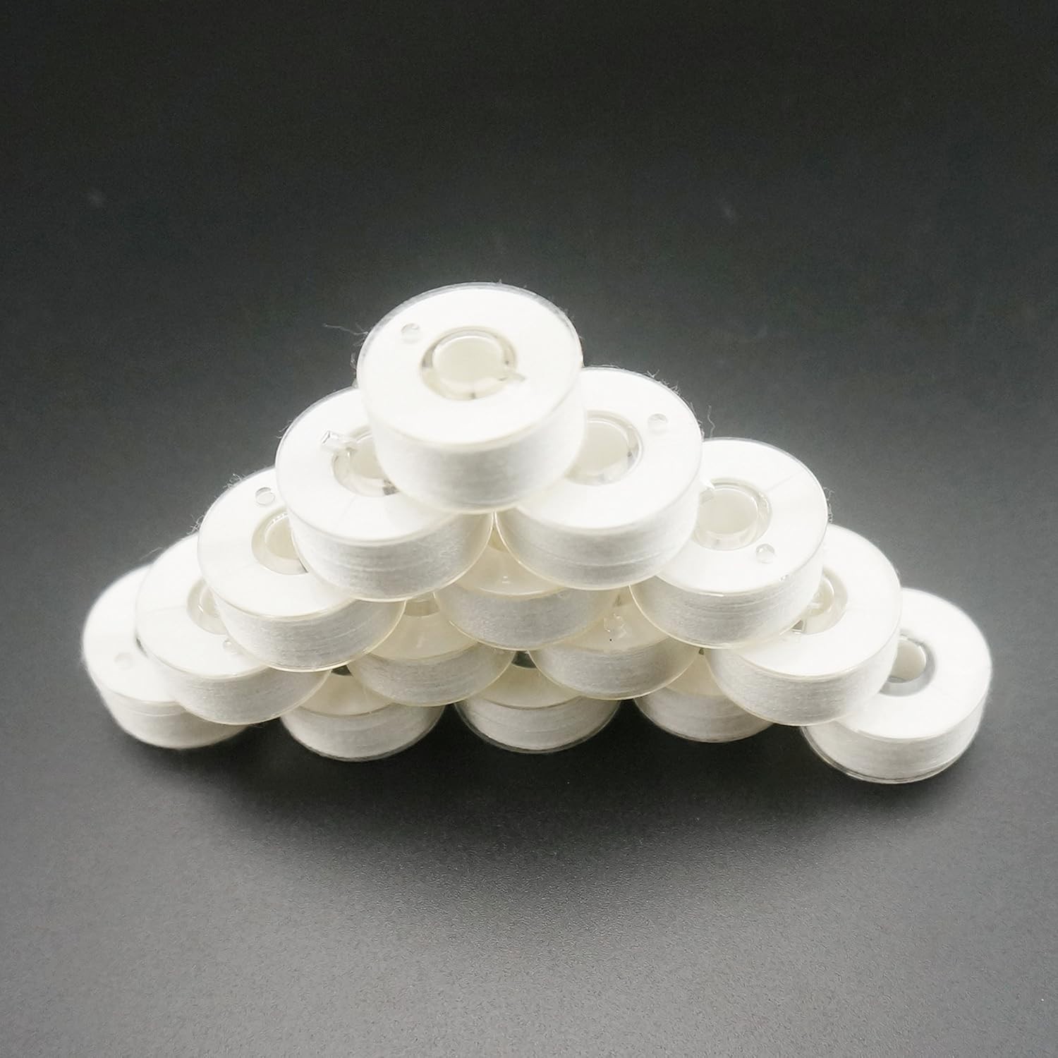 Versatile 144pcs Prewound Bobbin Thread for Embroidery - 96 White & 48 Black