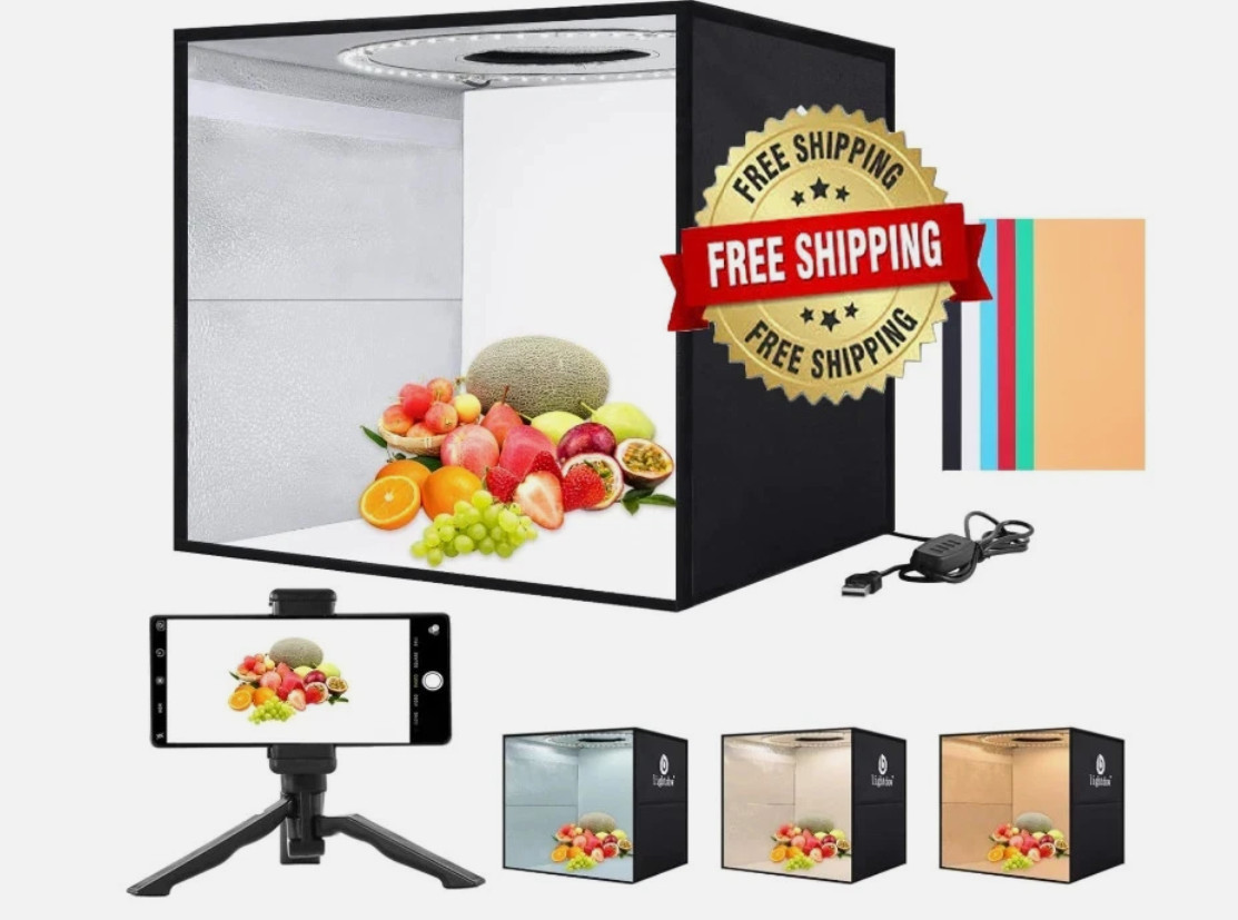 Estudio Fotografico Portatil 120 LED Para Fotografia, Fotos Estudios Caja De Luz