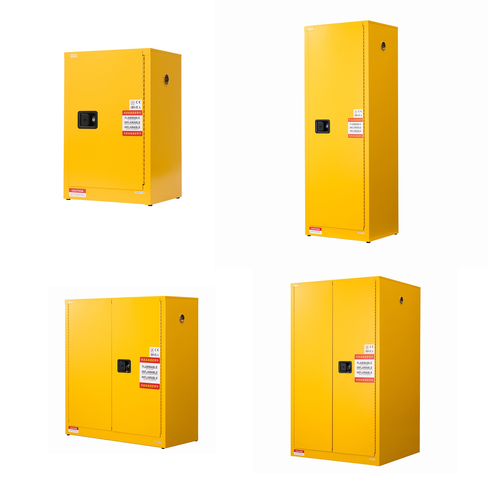 Uimoso 13-65 Gallon Safety Cabinet for Storing Flammable Liquid Adjustable Shelf