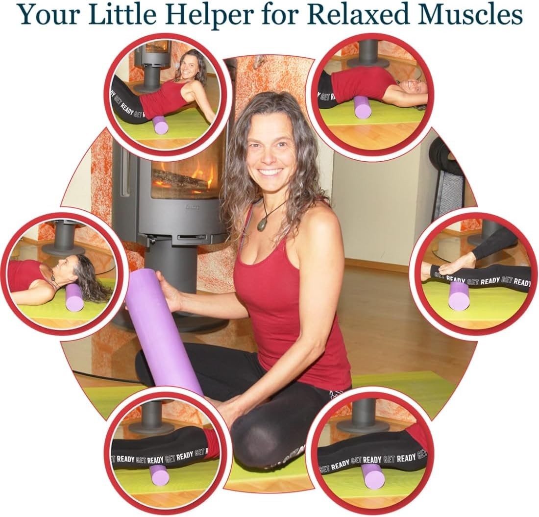 Personal Massage Roller - 4″ Medium-Hard EVA Foam for Effective Pain Management
