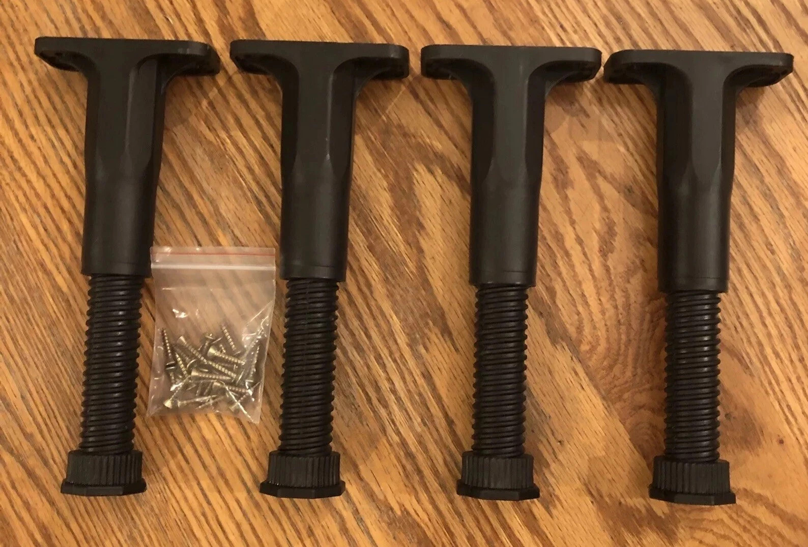 4 Pack Adjustable Support Leg Replacement for Bed Frame Wood Slats 5.9-11 inch
