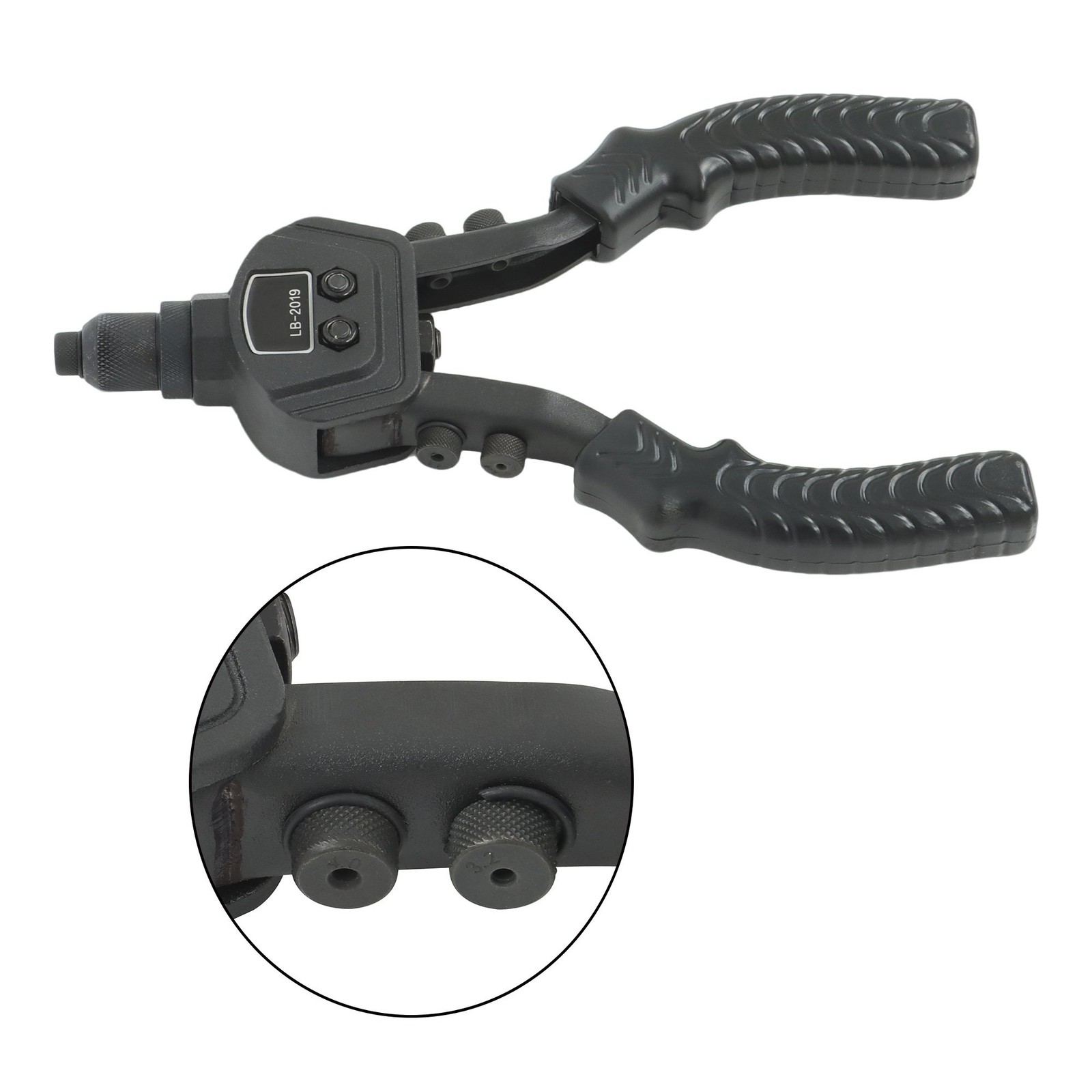1/4 Pop Rivet Gun Kit with 200 Blind Rivet 5 Interchangeable Rivet Head
