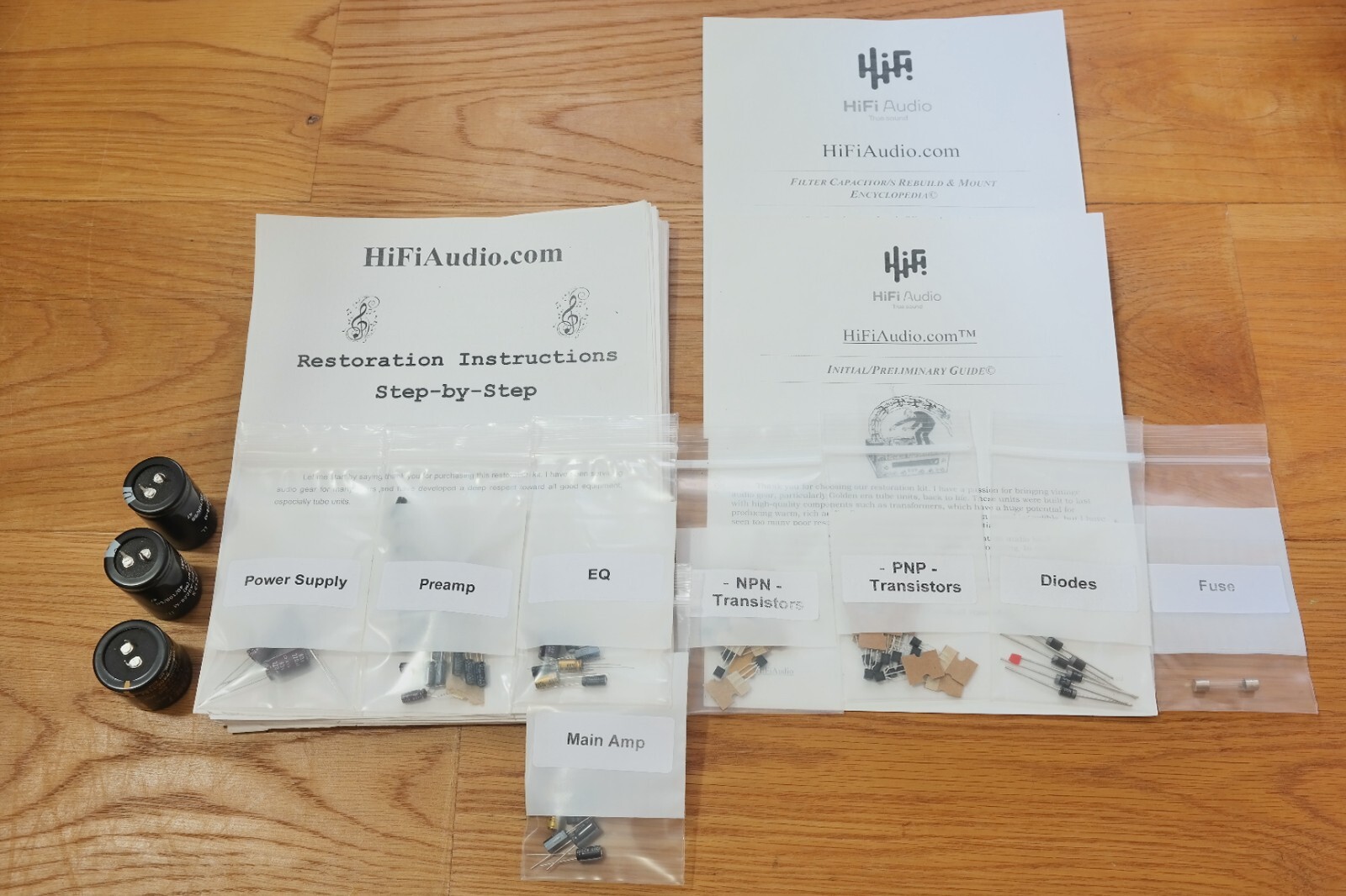 REALISTIC STA-180 rebuild restoration recap upgrade kit repair capacitor