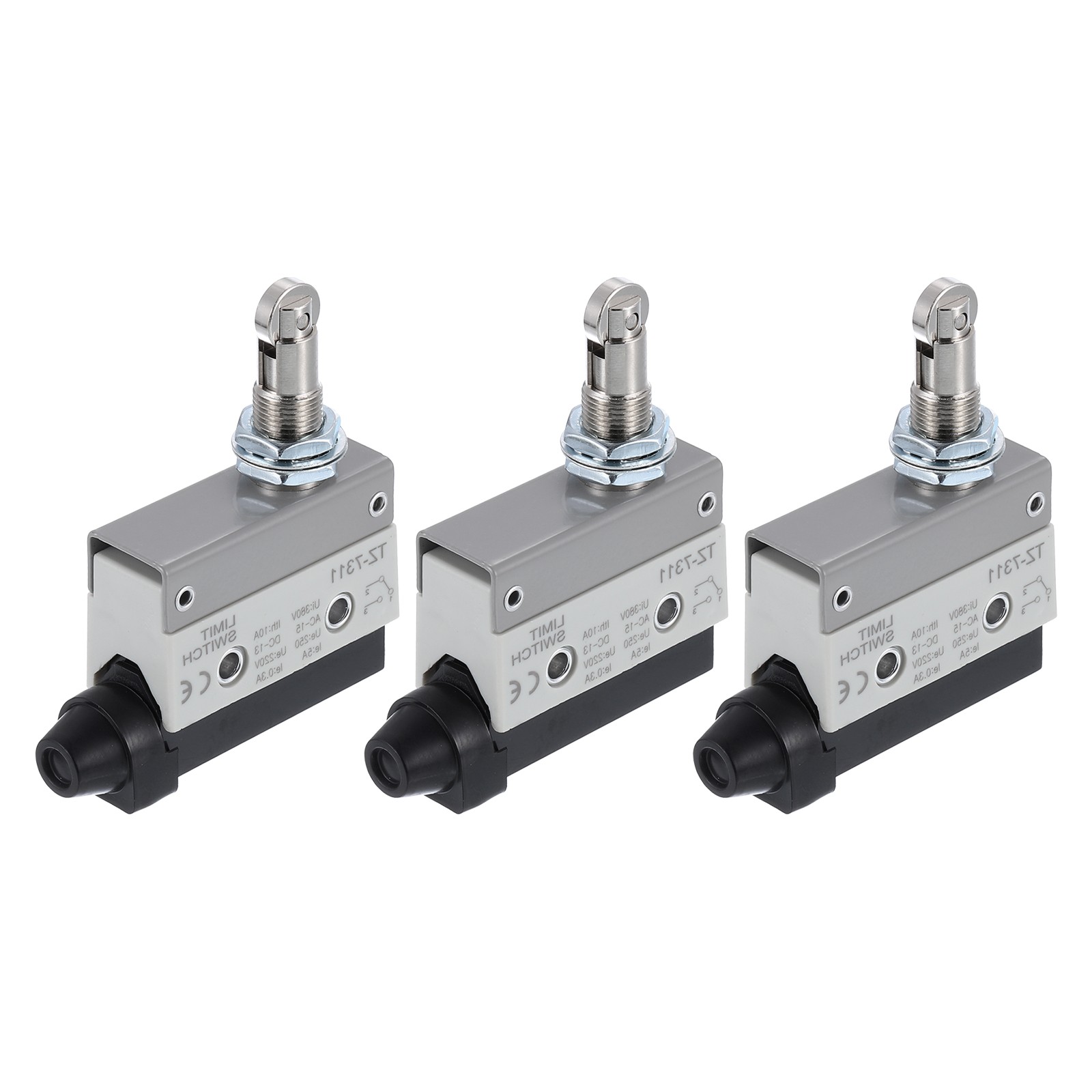 Limit Switch Roller Plunger TZ7311 Mount 1NC+1NO 3D Printer Metal 3 Pcs