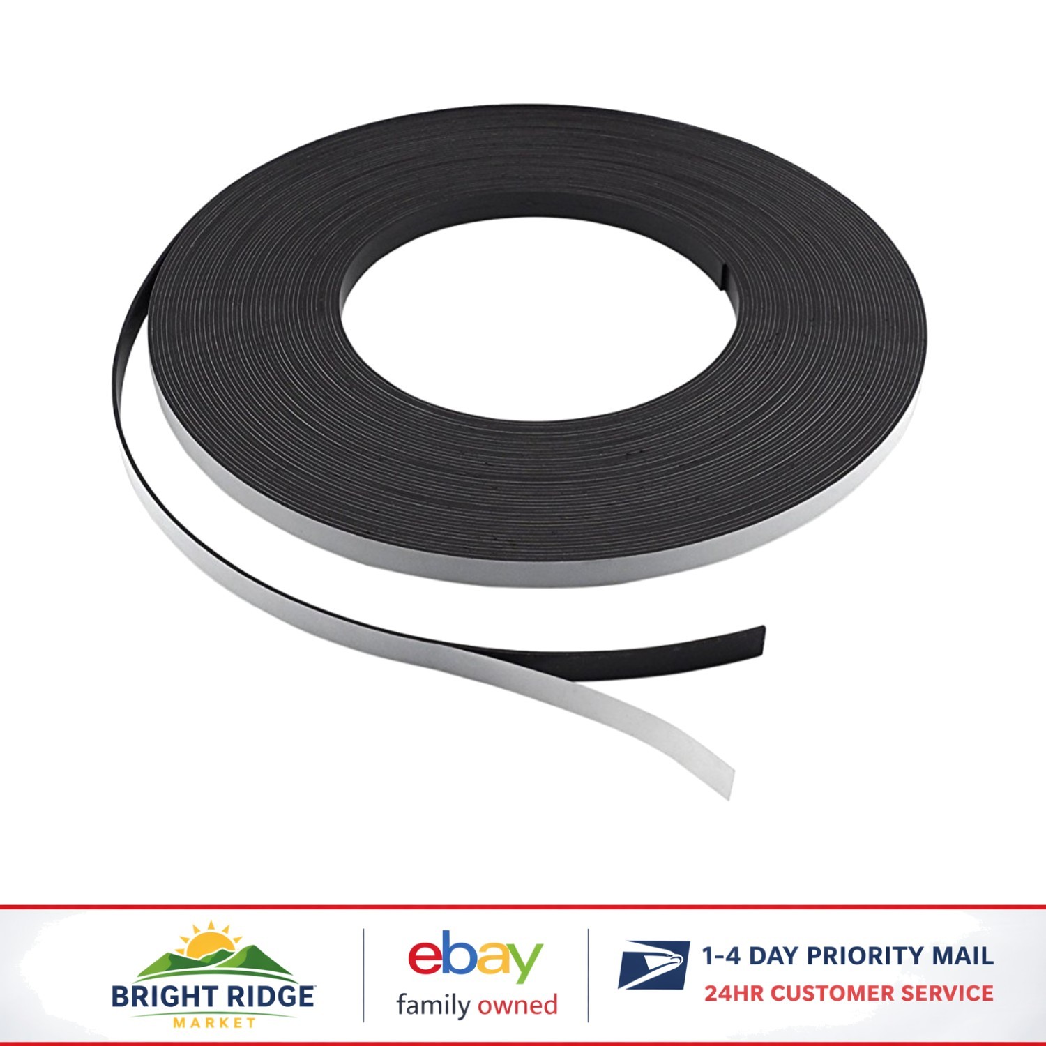 Versatile Magnet Roll, 100 Feet Long, 1/16 Inch Thick for Organizing & Crafting