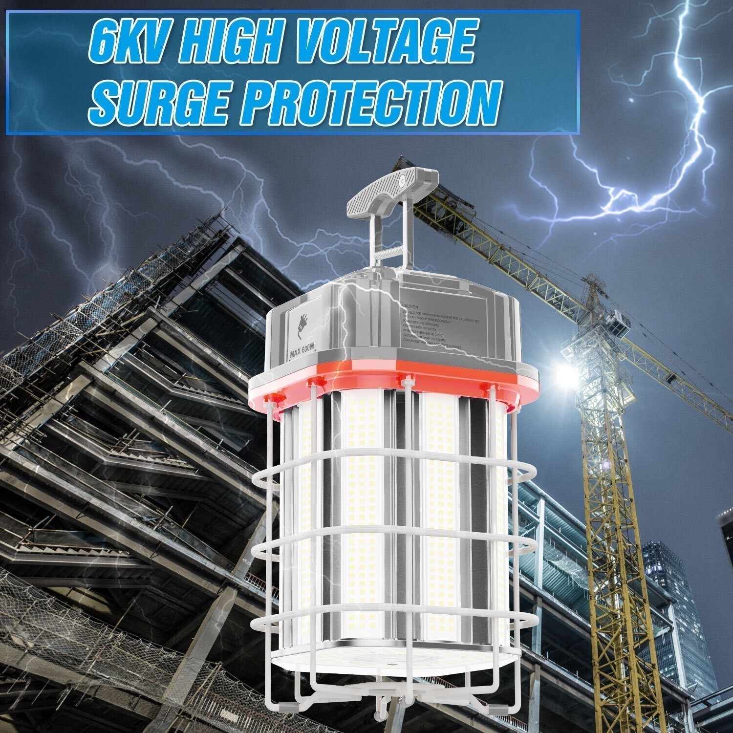 150W LED Construction Temporary Work Light 5000K Outdoor Indoor Linkable Lights
