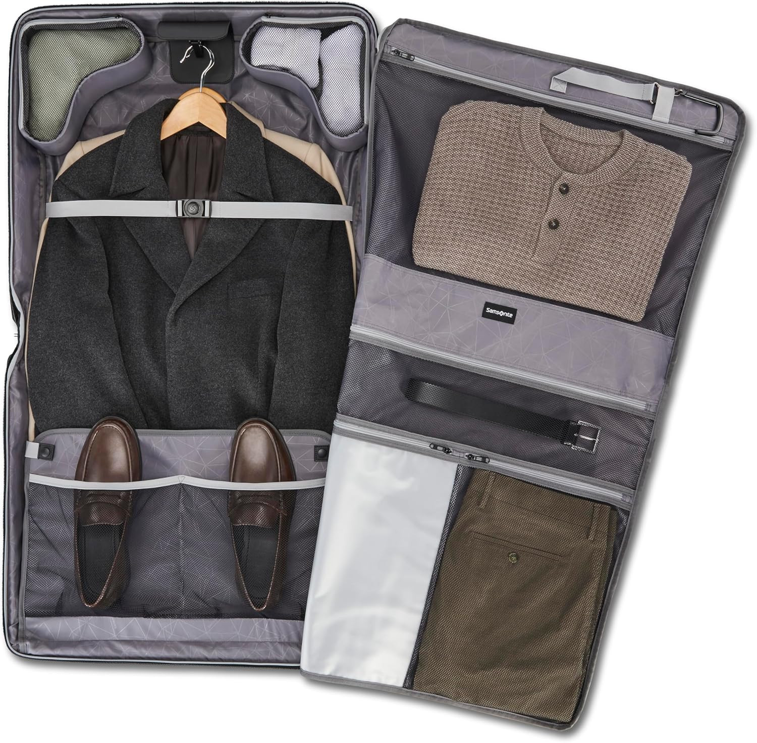 Ascella 4 Rolling Garment Bag - Black