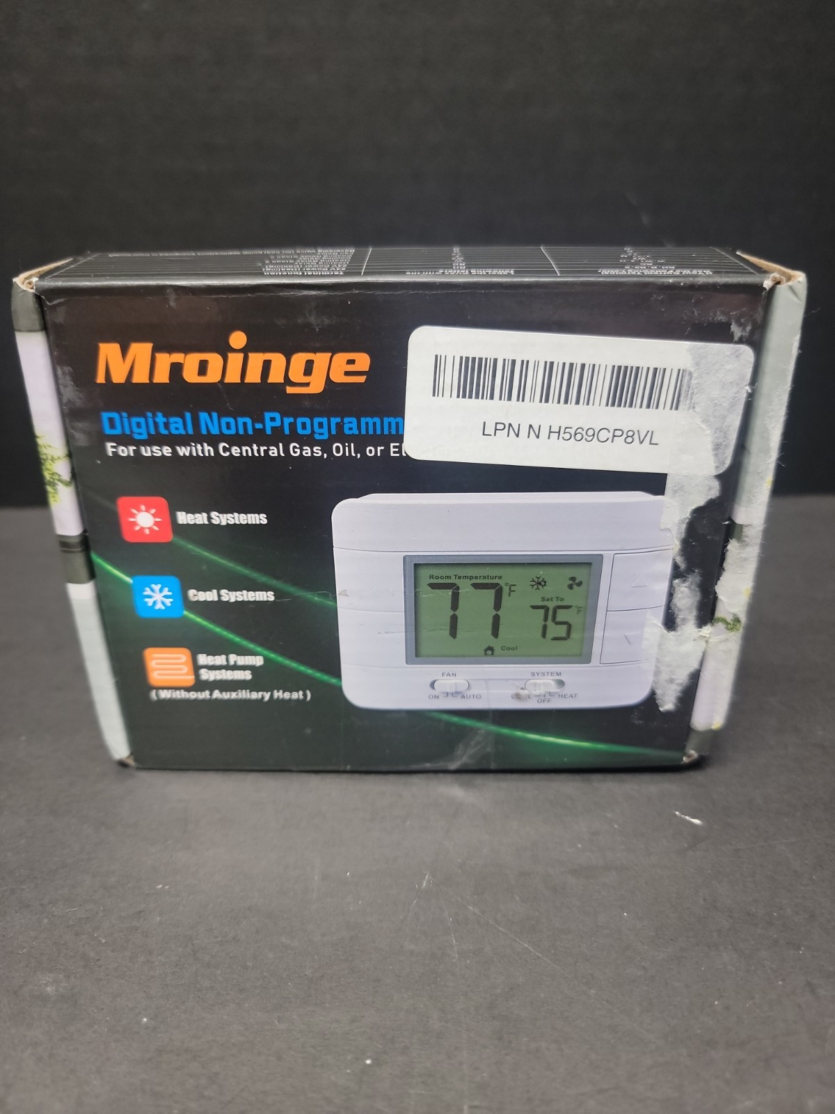 Mroinge Digital Non-Programmable Thermostat - New Open Box