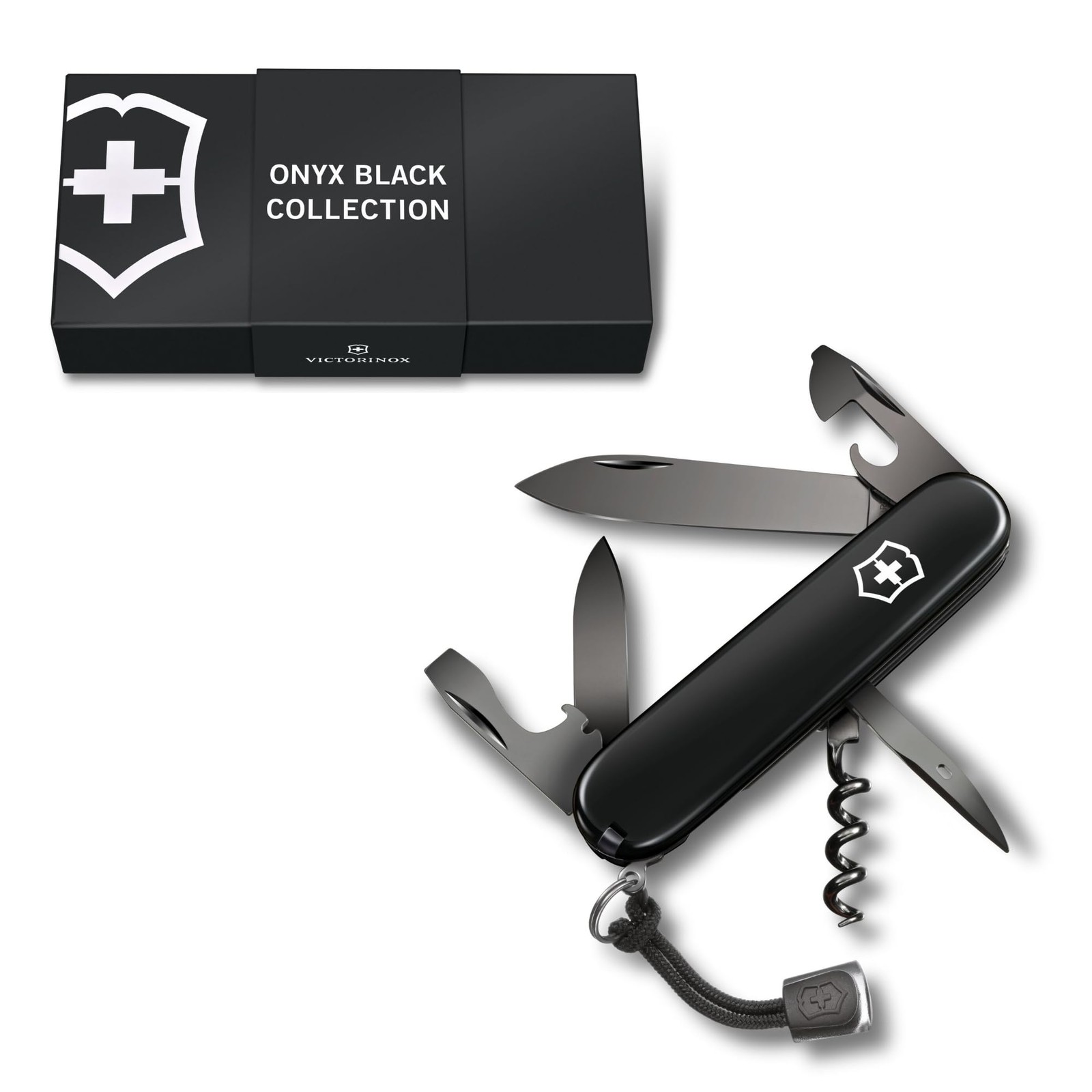 Victorinox Spartan Onyx Black Multi Tool Knife 12 Functions 91mm Gift Box