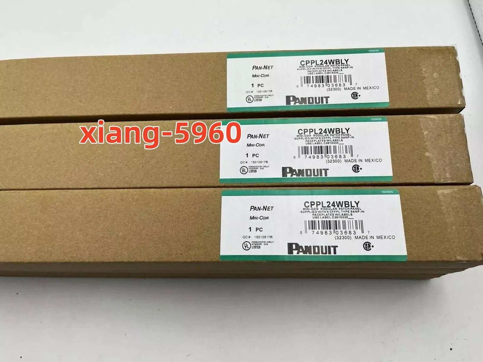 Panduit Mini CPPL24WBLY modular patch panel, suitable for CAT6, 5E 24 port