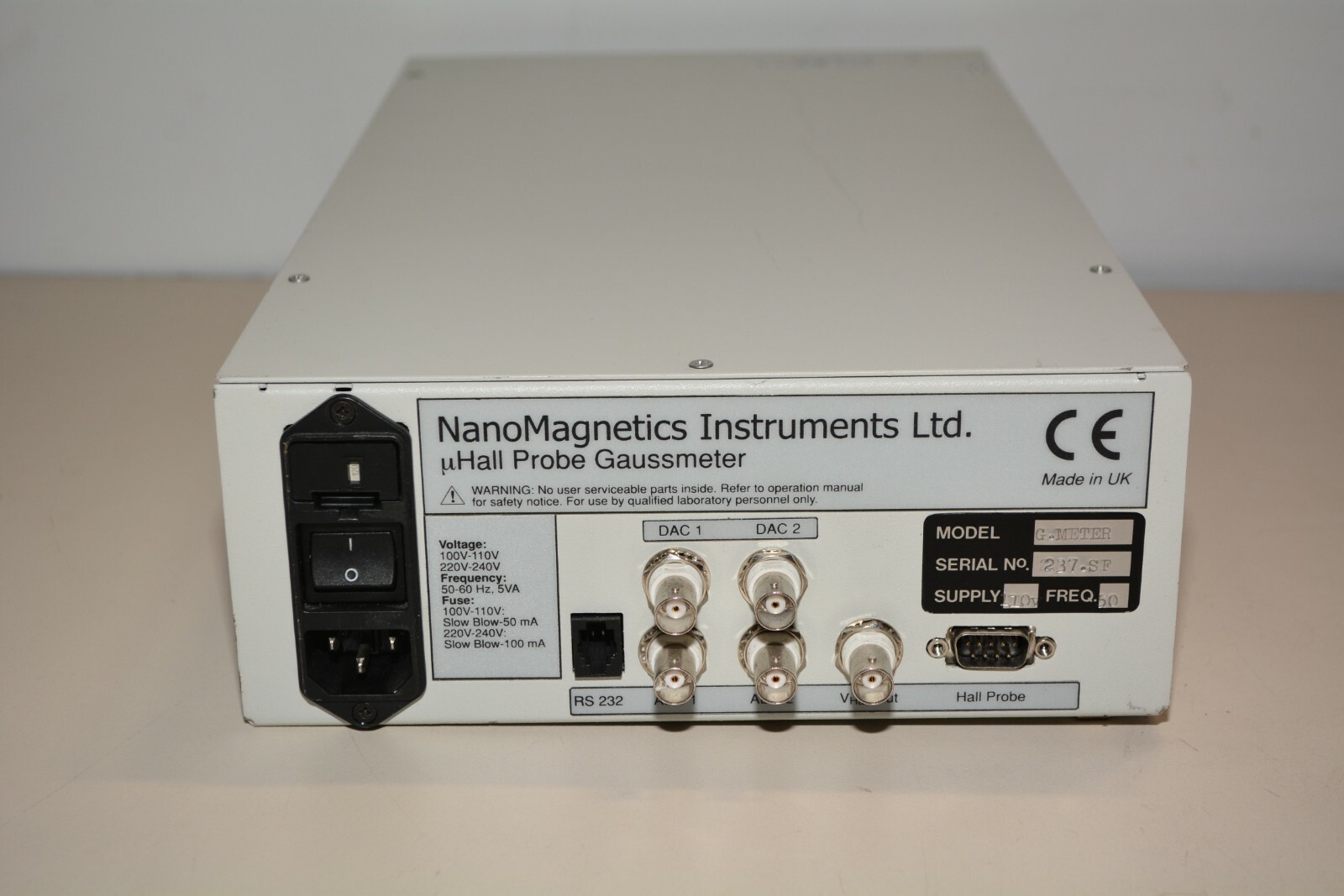 Nano Magnetics Instruments Ltd. uHall Probe Gaussmeter