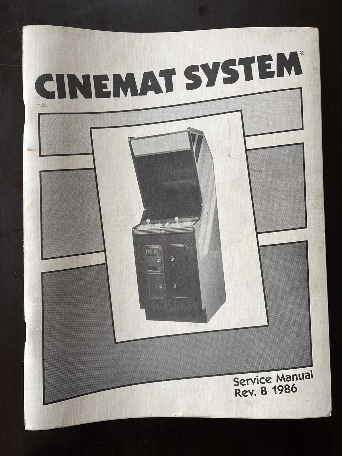 Cinematronics Inc.’s Cinemat System Service Manual 1986 Original