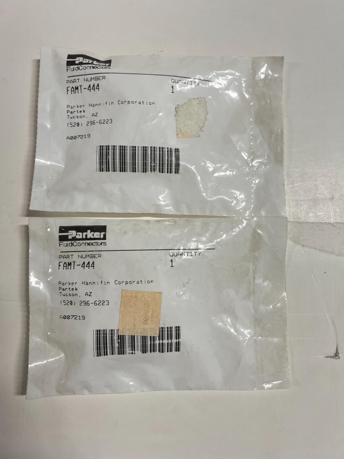 Qty. 2 Parker Fluid Connectors FAMT-444 New NIB