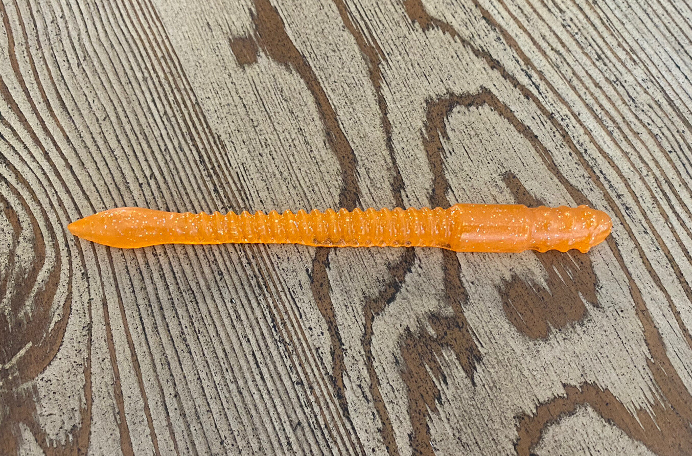 Soft Plastic Bait Mold, 5.75 inch trick worm, Plastisol