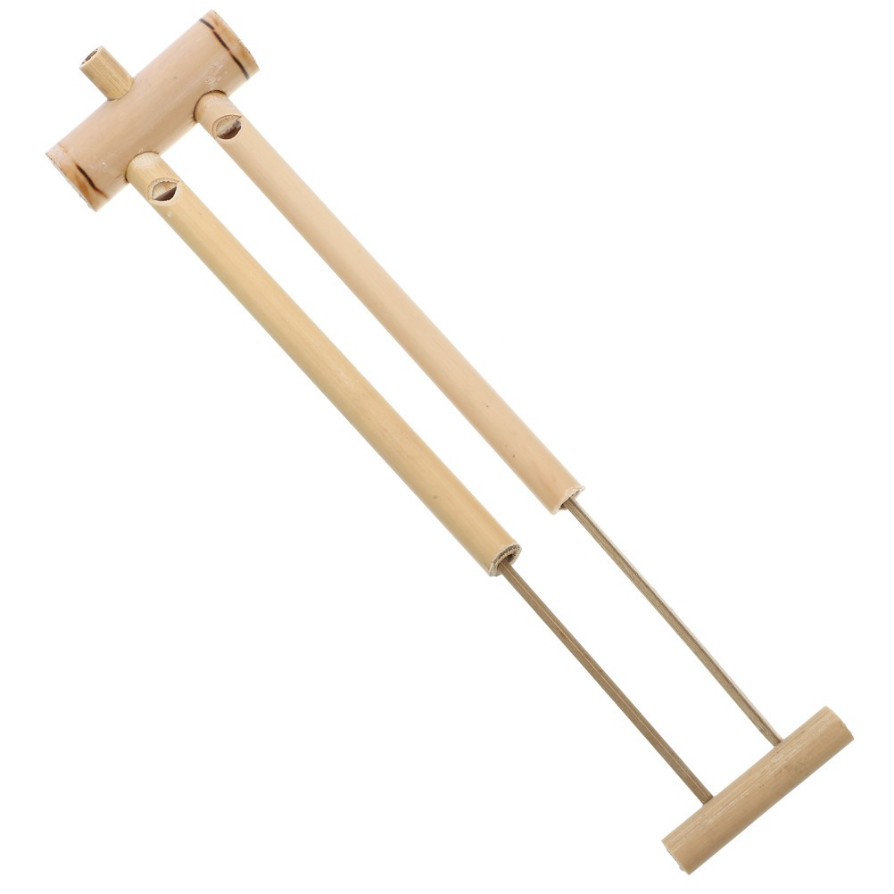 Beige Bamboo Bird Whistle Reusable Music Flute Smooth Surface Plaything