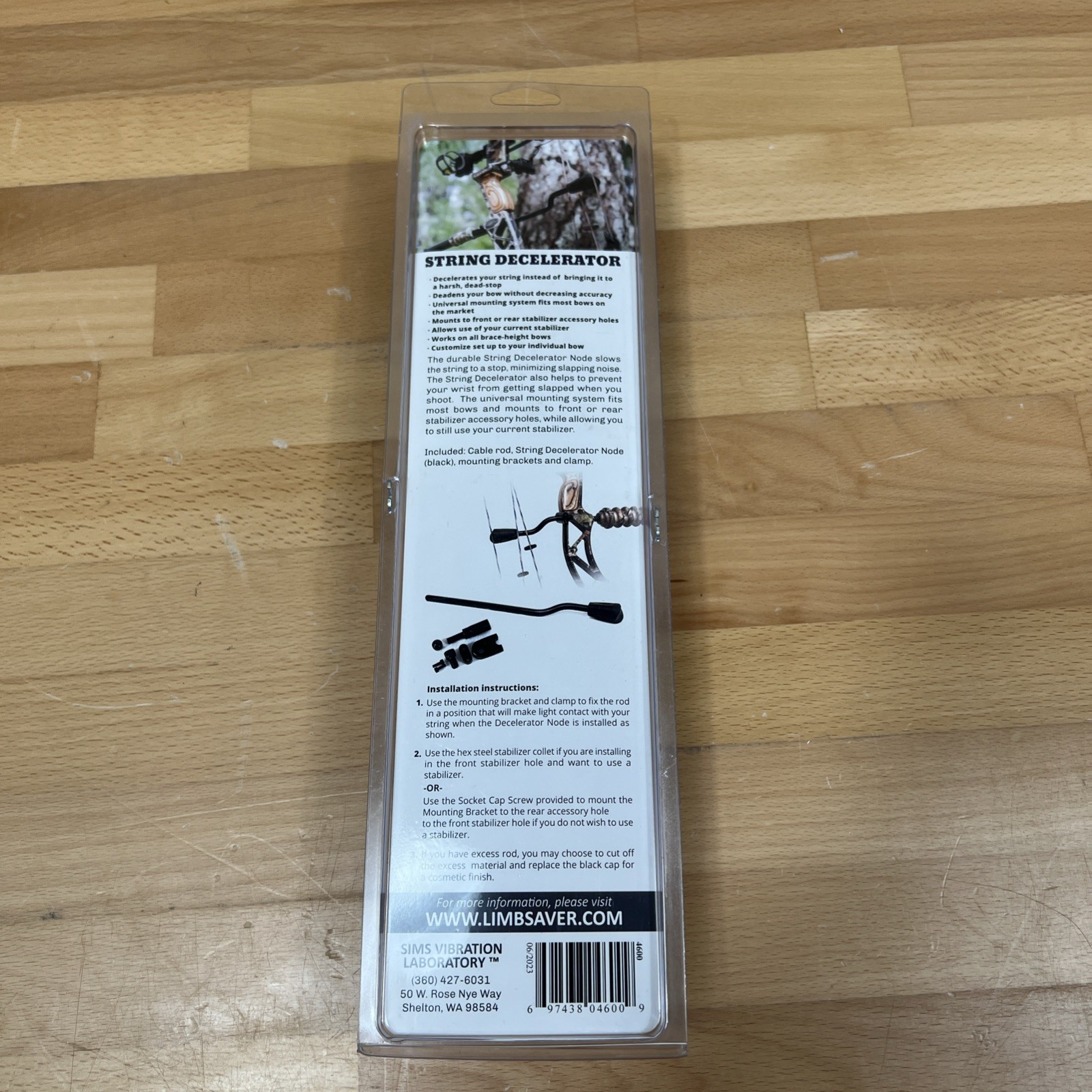 Limbsaver Universal String Decelerator Front/Rear Mount Black 4600